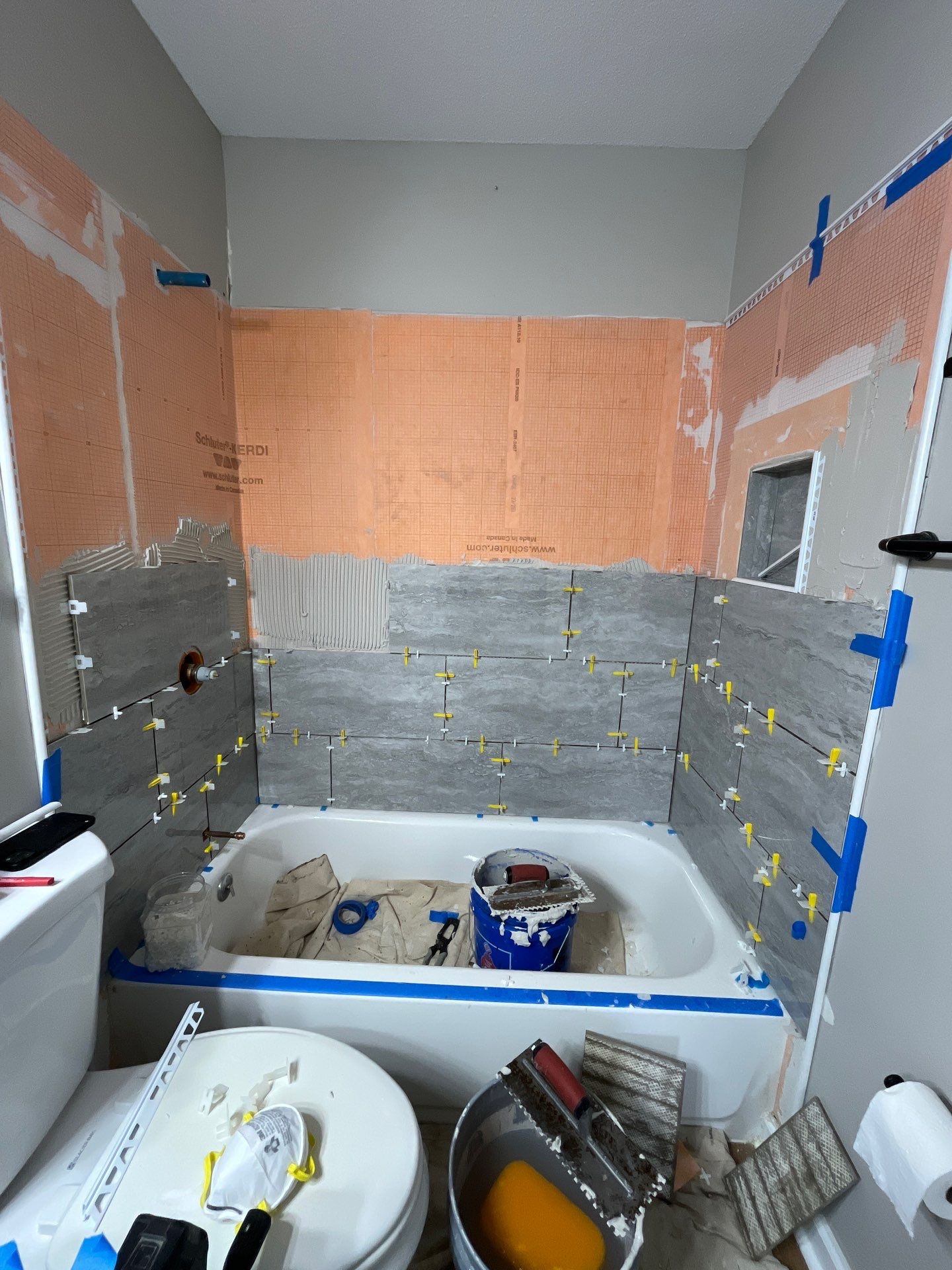 Herman's Shower Remodel  by Skilled Construction LLC