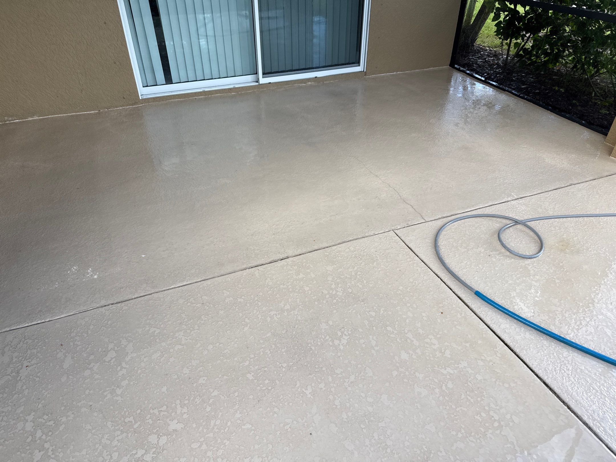 Driveway, Sidewalk & Lanai Cleaning Transformation | Forest Creek Parrish, FL by Sunshine AquaWash