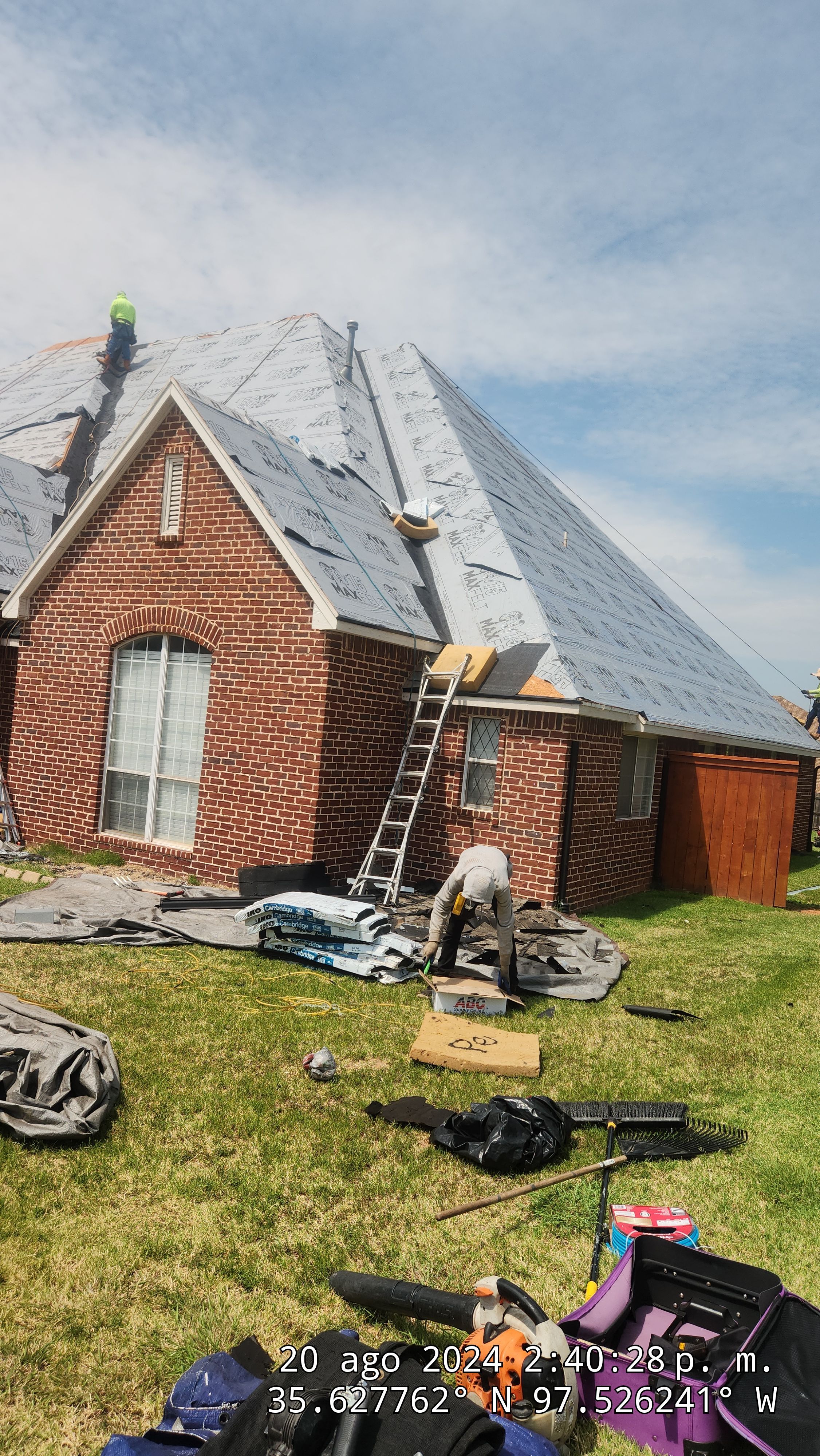 Reroof using IKO by Castillo Roofing