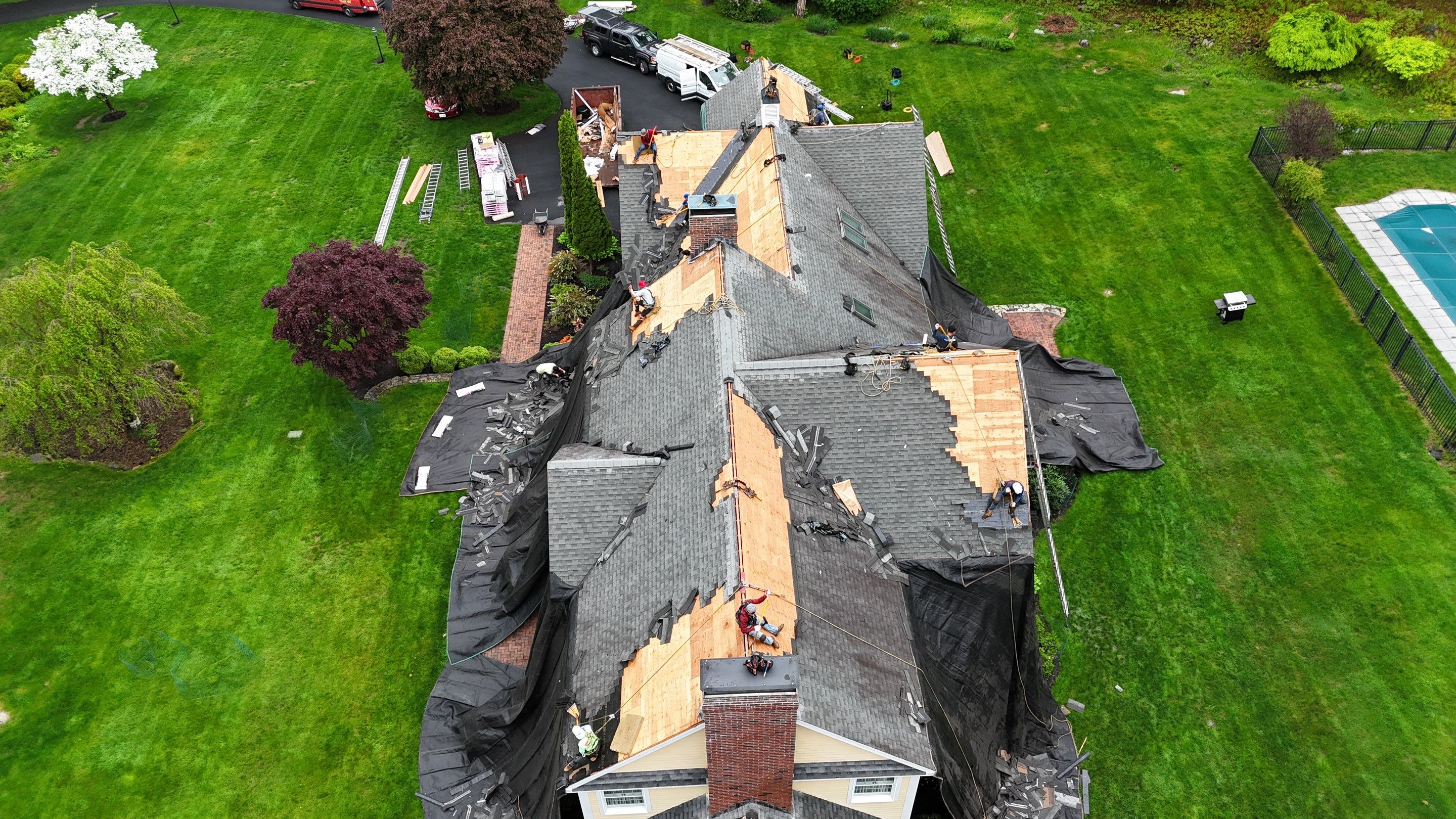Roof Replacement with Owens Corning Shingles and Copper Flashing by Mighty Dog Roofing of Greater Middlesex County