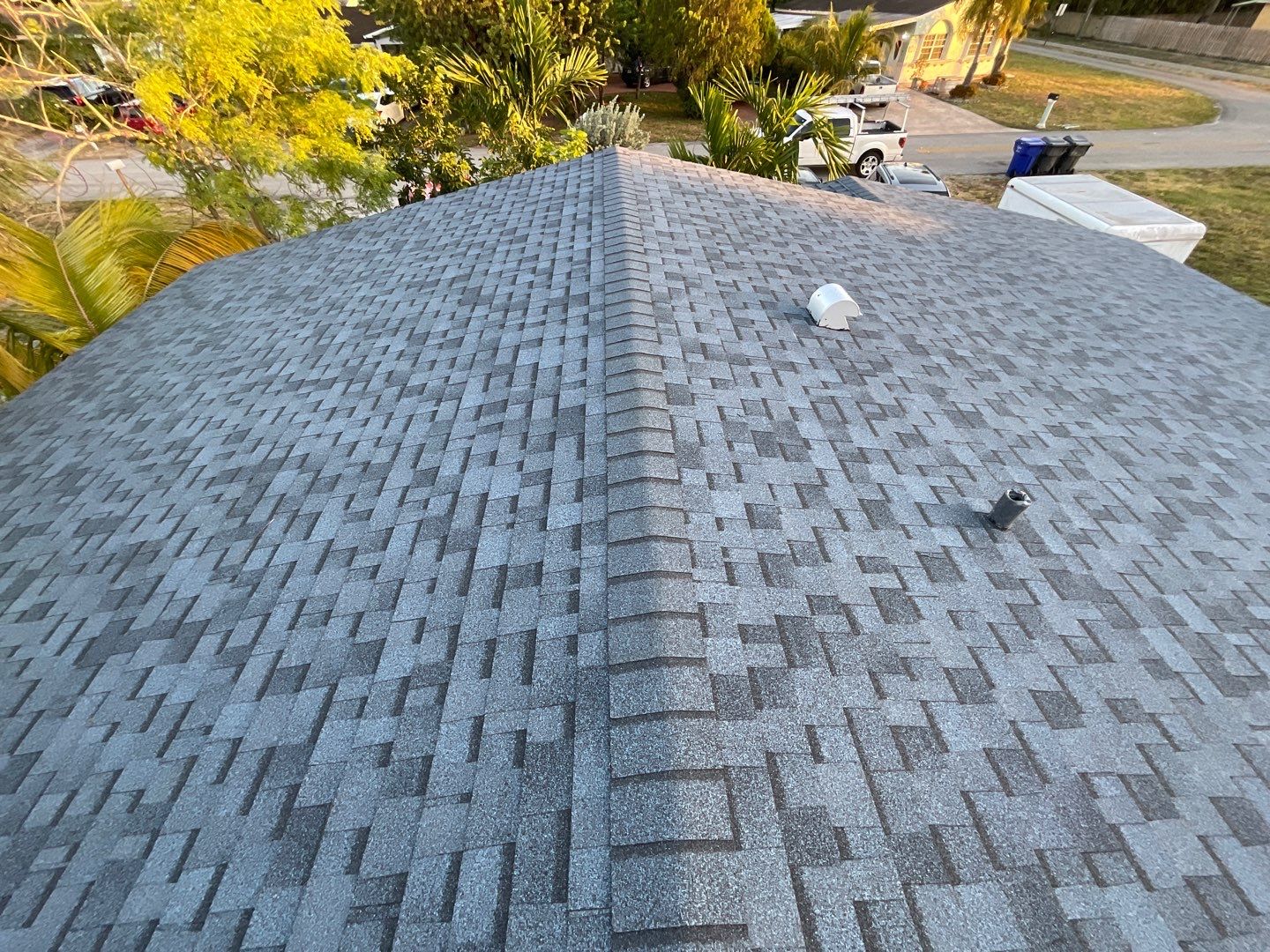 Beautiful Blue Shingle Re-Roof in Hollywood! by First Due Roofing