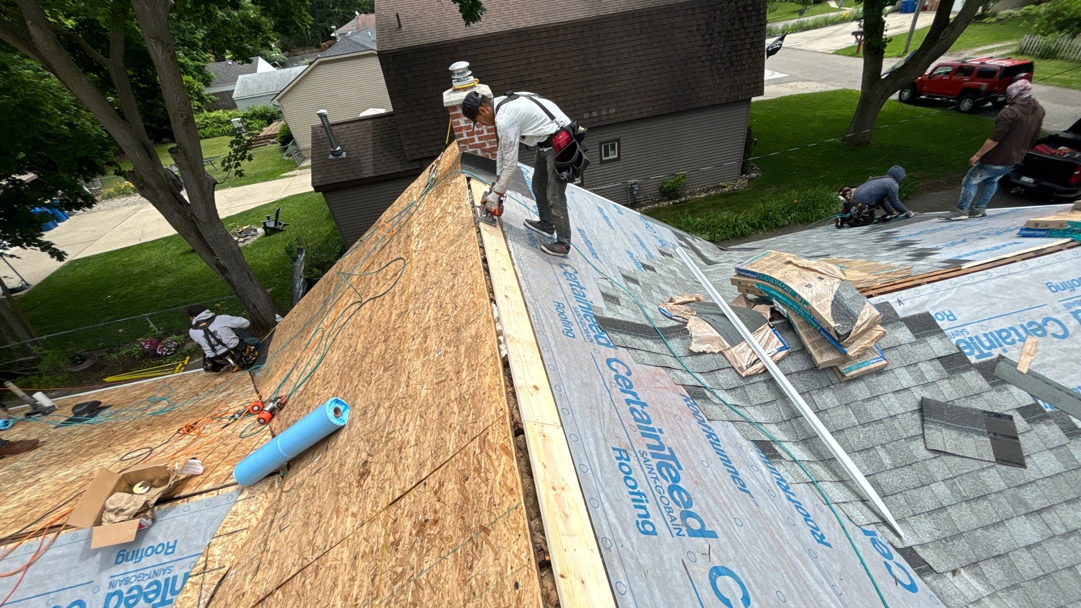 Roof Replacement using CertainTeed Landmark by 180 Contractors