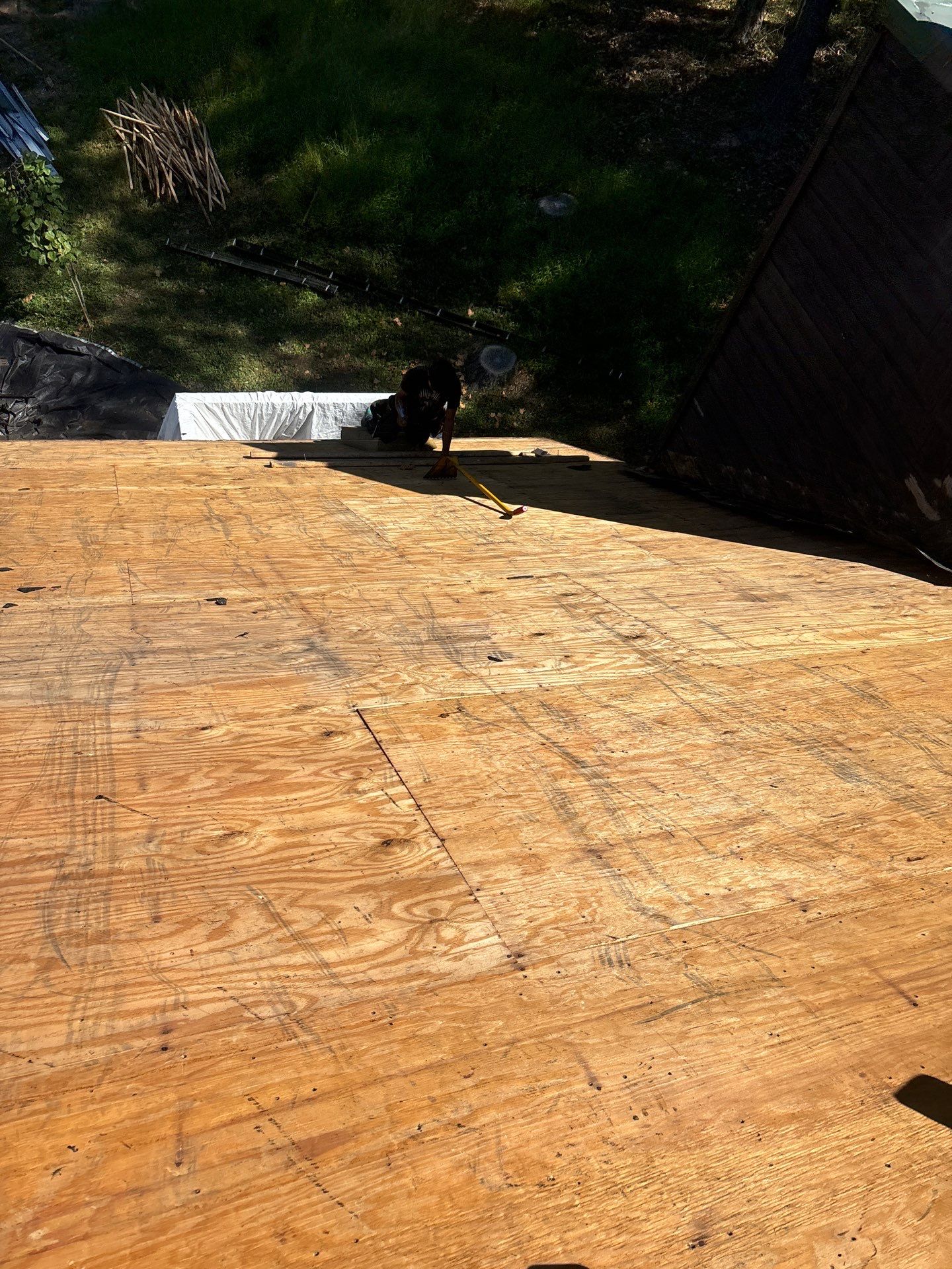 Residential Roofing Installation using GAF Timberline HDZ Golden Harvest by Rainstoppers Roofing