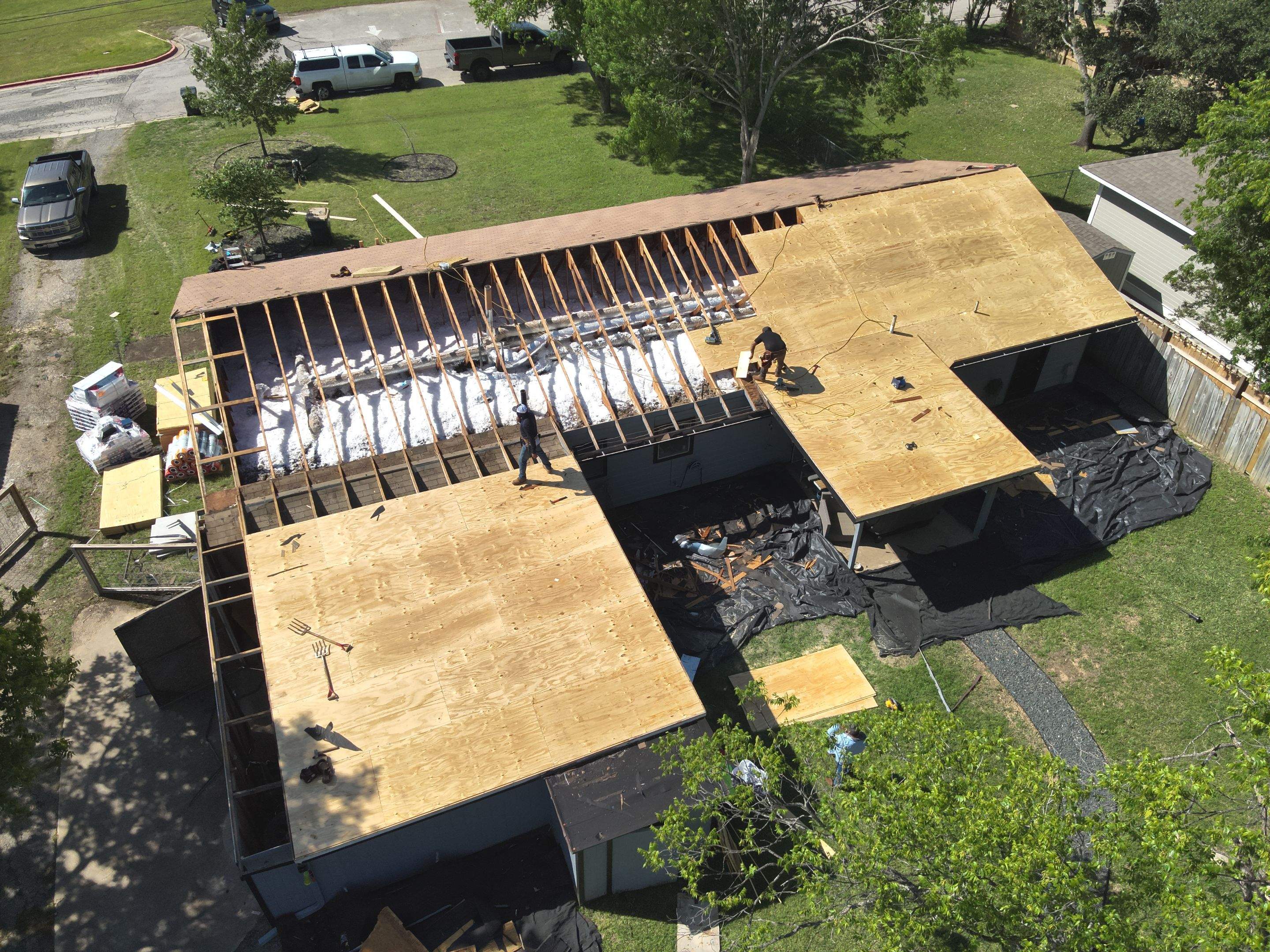 Residential Roof Replacement using GAF - HDZ - Charcoal by Action Exteriors Austin