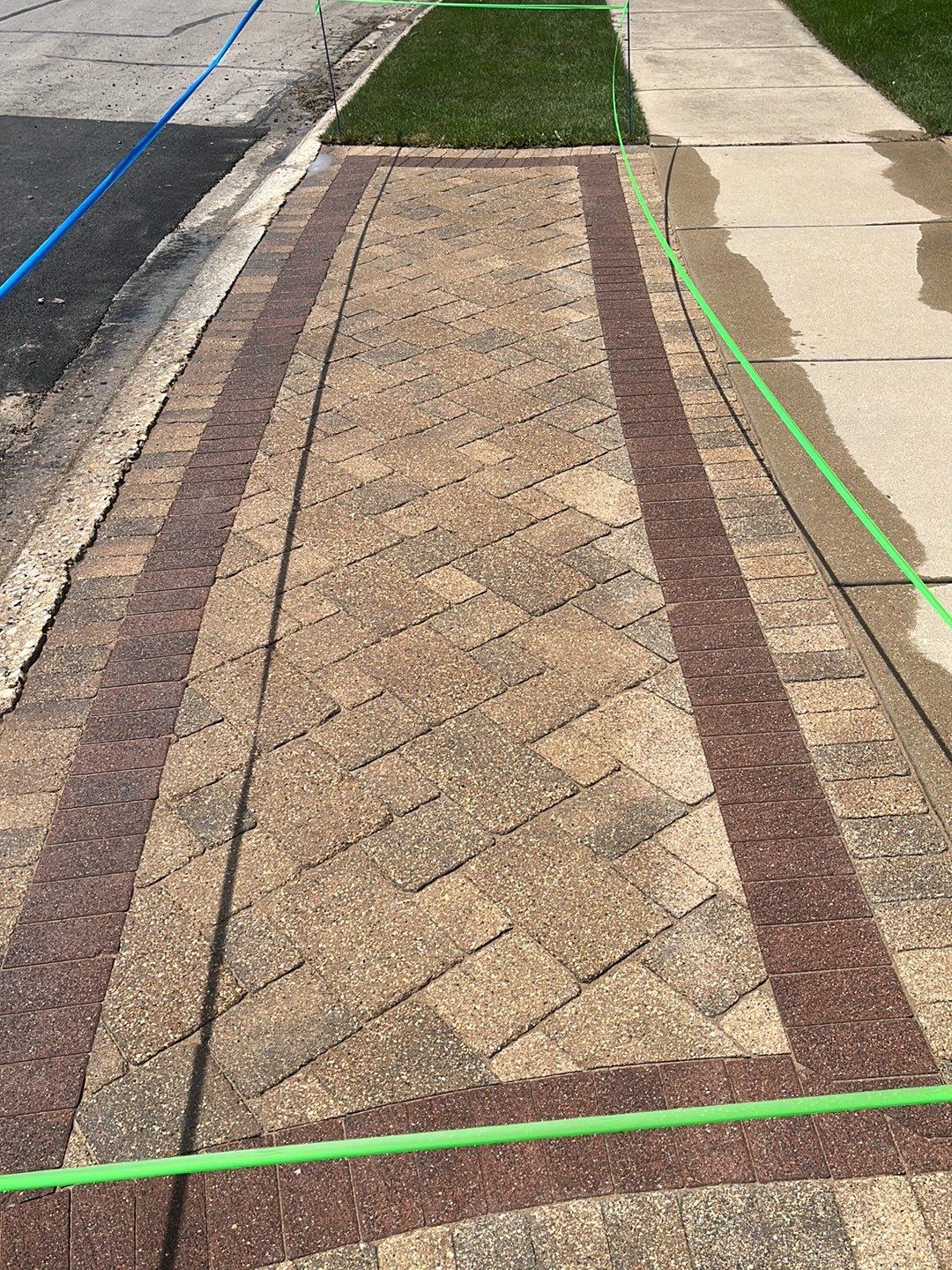 Brick paver clean, sand and seal.  using Surebond SB-1300 by Northern Power Washing LLC.