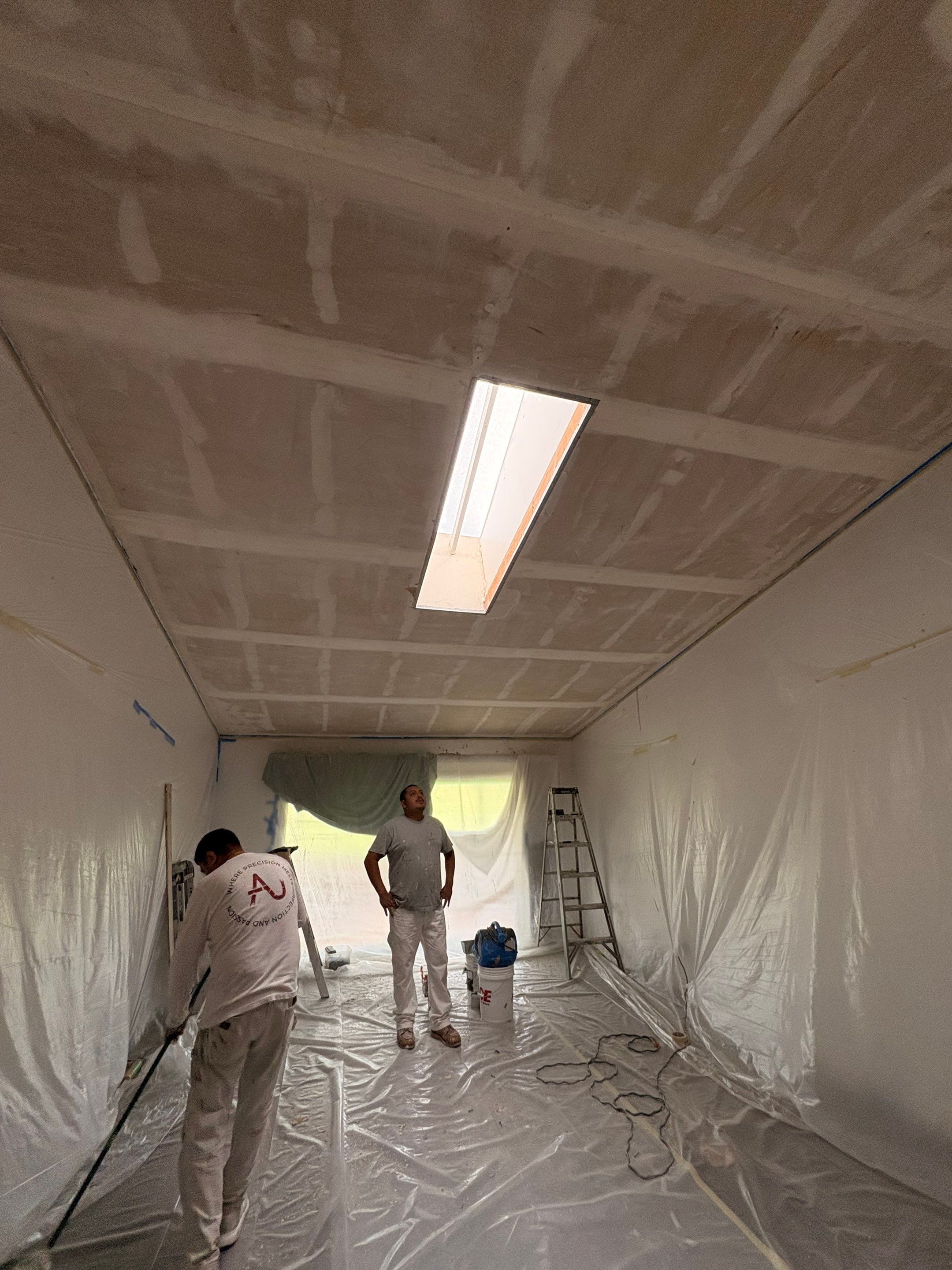 Stacey Popcorn ceiling removal & Interior painting by Asis Painting Inc
