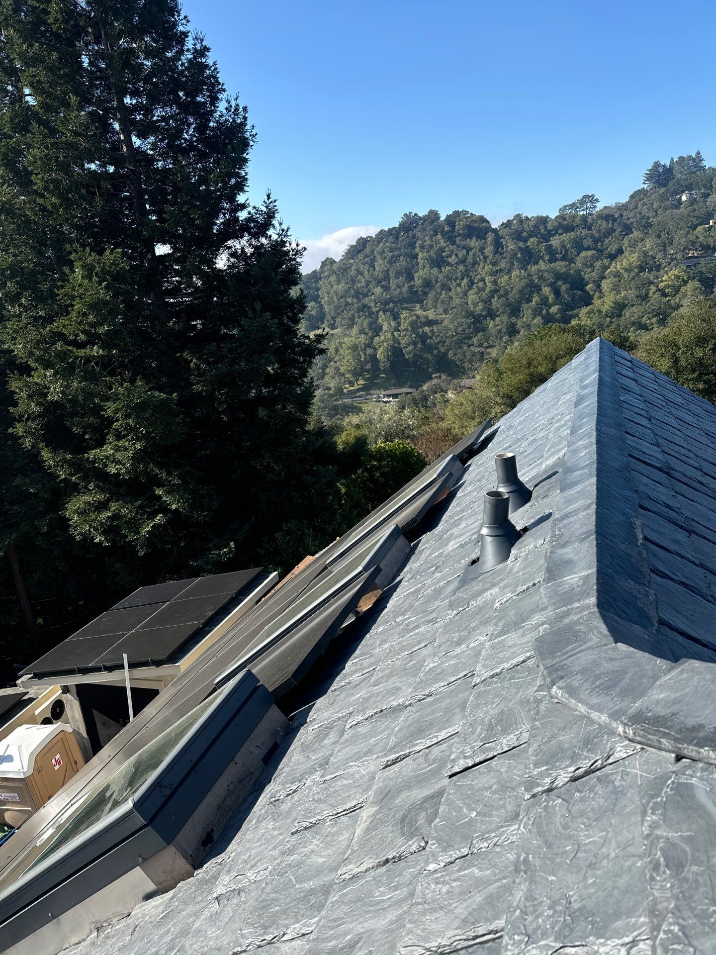 Residential Roofing Installation using Slate by Acker Roofing