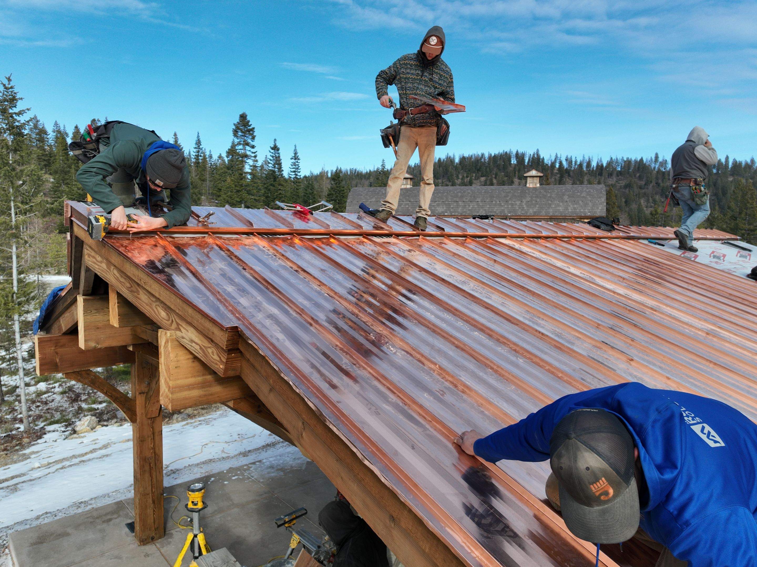 Zip Line Standing Seam  by Montana Roofing Solutions
