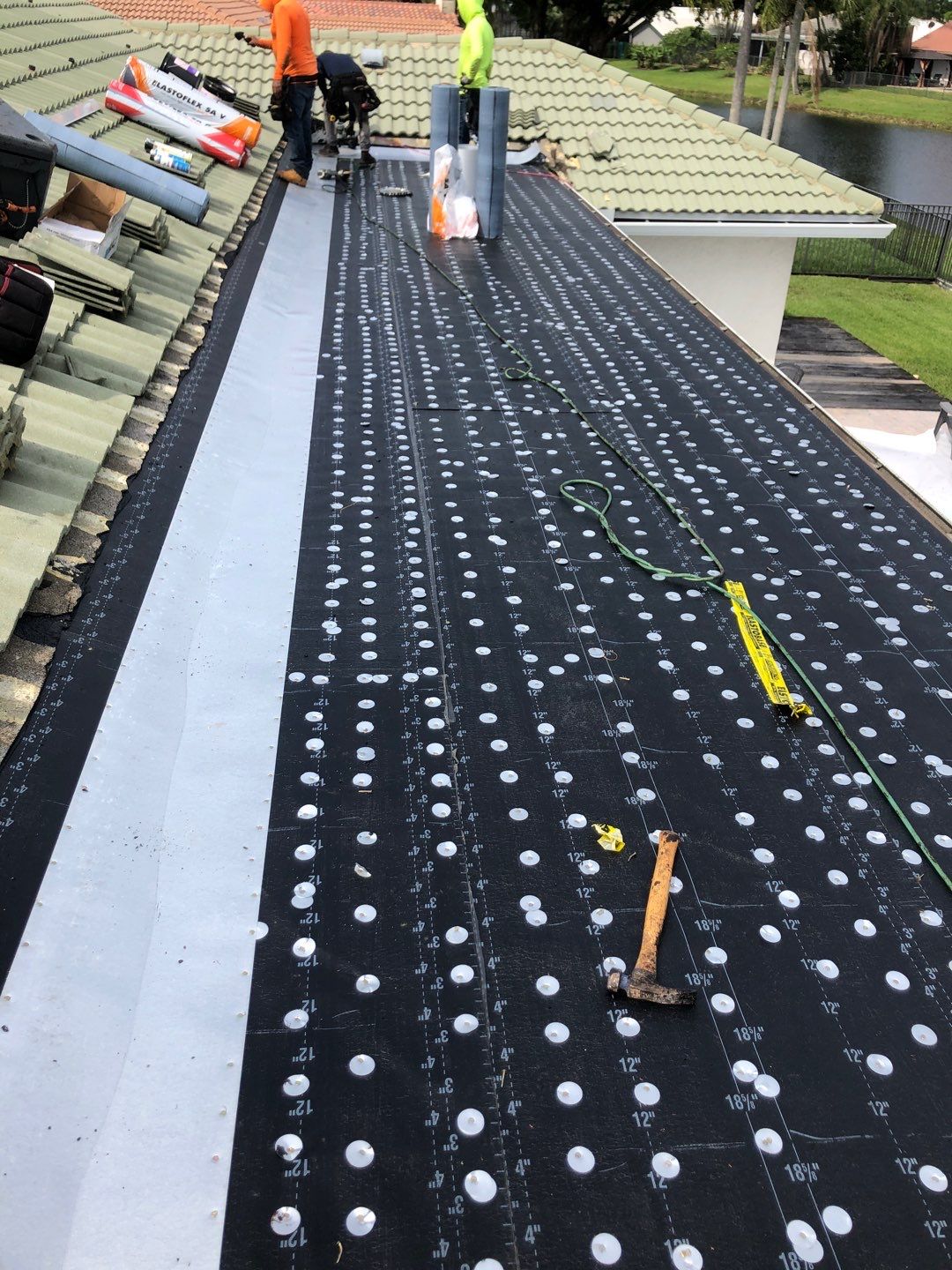 Residential Re-Roof using Polyglass Self-Adhered Flat Deck by First Due Roofing