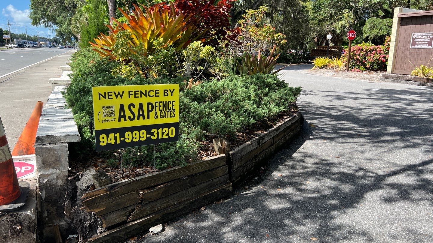 Sarasota, FL Commercial Aluminum Pool Fence & Shadowbox Wood Fence  by Asap fence and gates, LLC