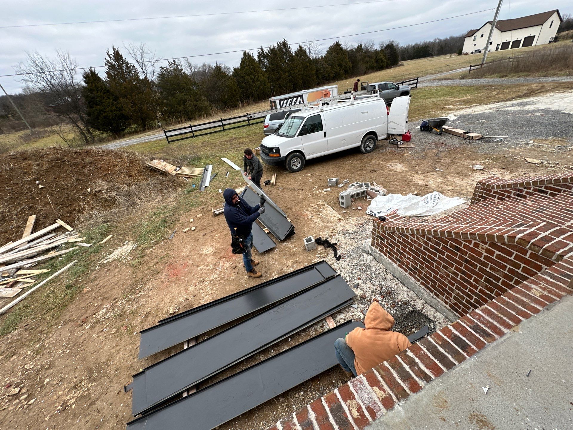 Residential Roofing Installation using Tamko Heritage AR with Standing Seam Metal Porch by Undersun Roofing 