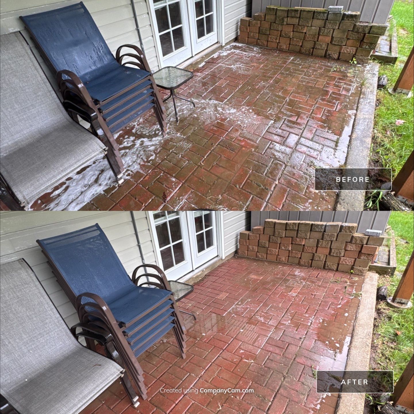 Project in Island Lake by Simmons Power & Soft Washing