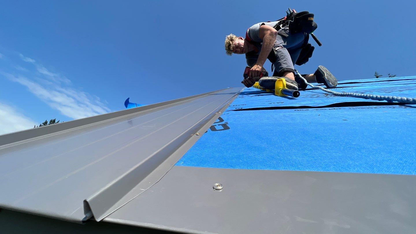 Residential Roofing Installation using multiple products by Top Notch Roofing Inc