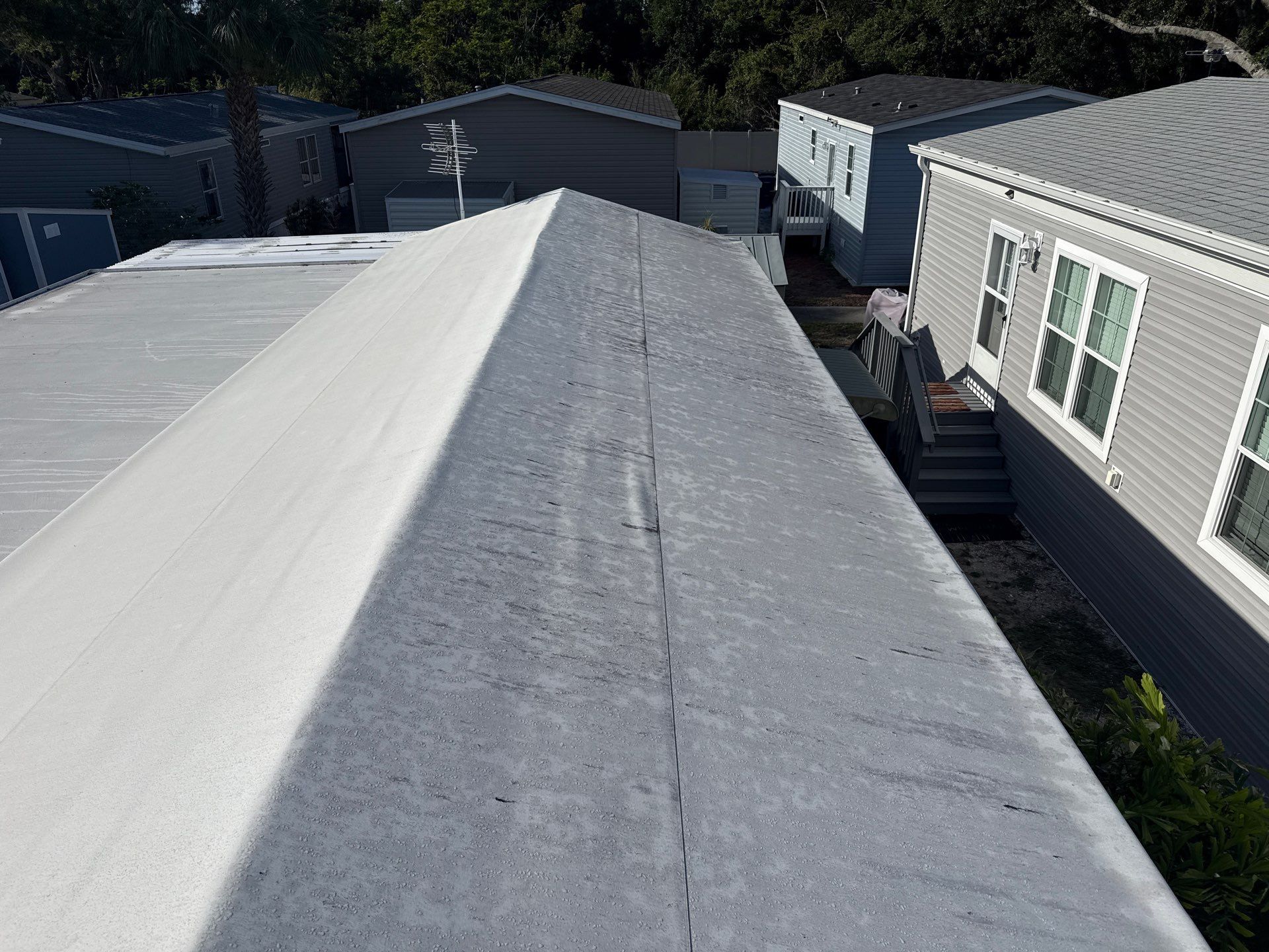 TPO Membrane Roof Cleaning in Fisherman’s Cove RV Resort, Terra Ceia, FL by Sunshine AquaWash