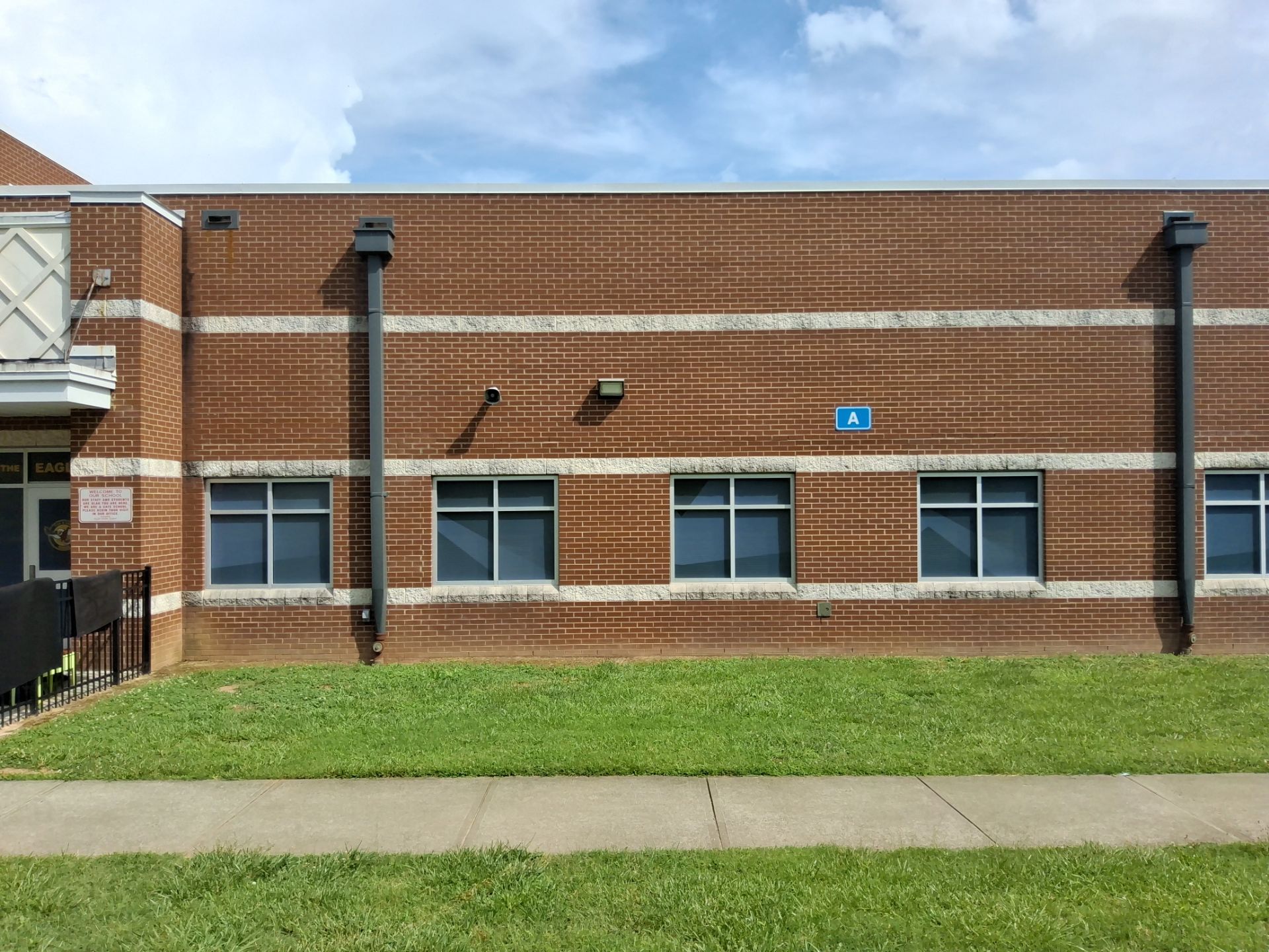 Elon Park Elementary - Window Safety Film Installation with Custom Graphics by QC Signs and Graphics
