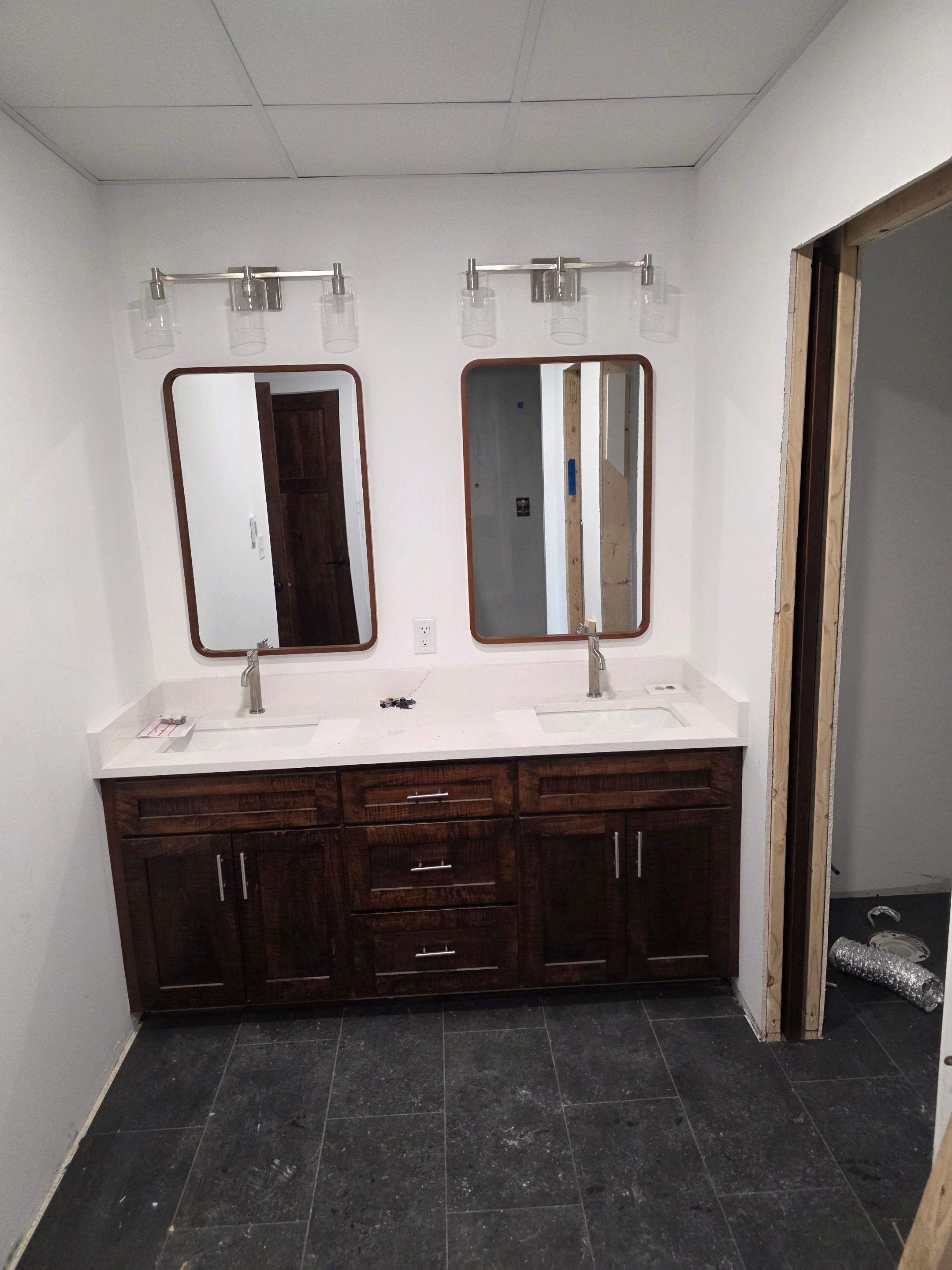 Basement remodel by Horst Custom Homes 
