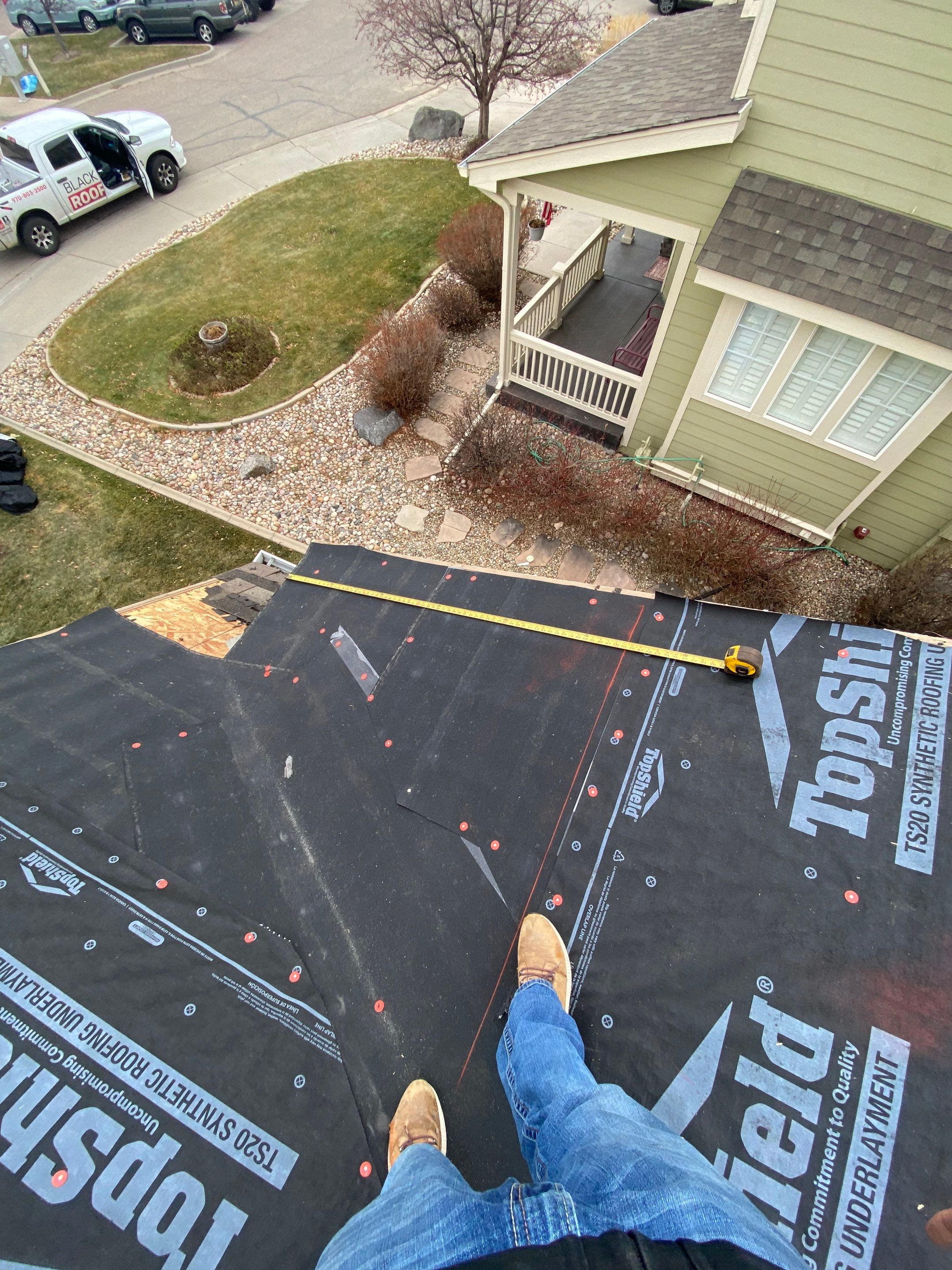 Resdiental Hail Damage Roof Replacement using Atlas Pinnacle Class 4 Impact Resistant "Weathered Wood" color by Black Belt Roofing