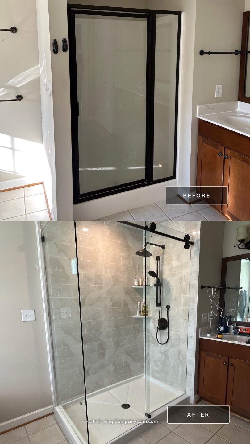 Custom Glass Enclosure by BathPlanet SW Virginia