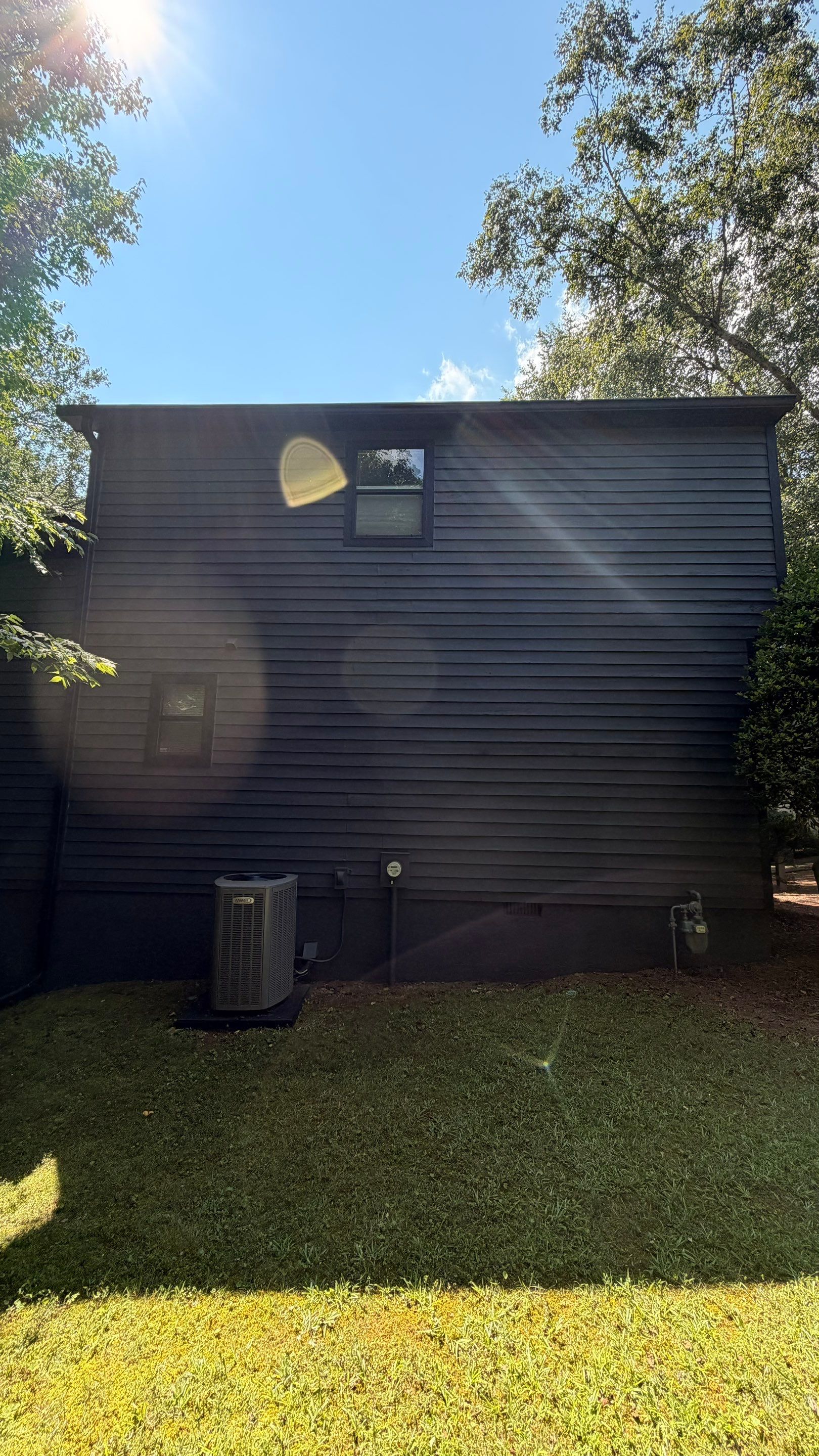 Dark Grey Exterior Painting and Front Door Refresh in Marietta by Swift Home Renovations