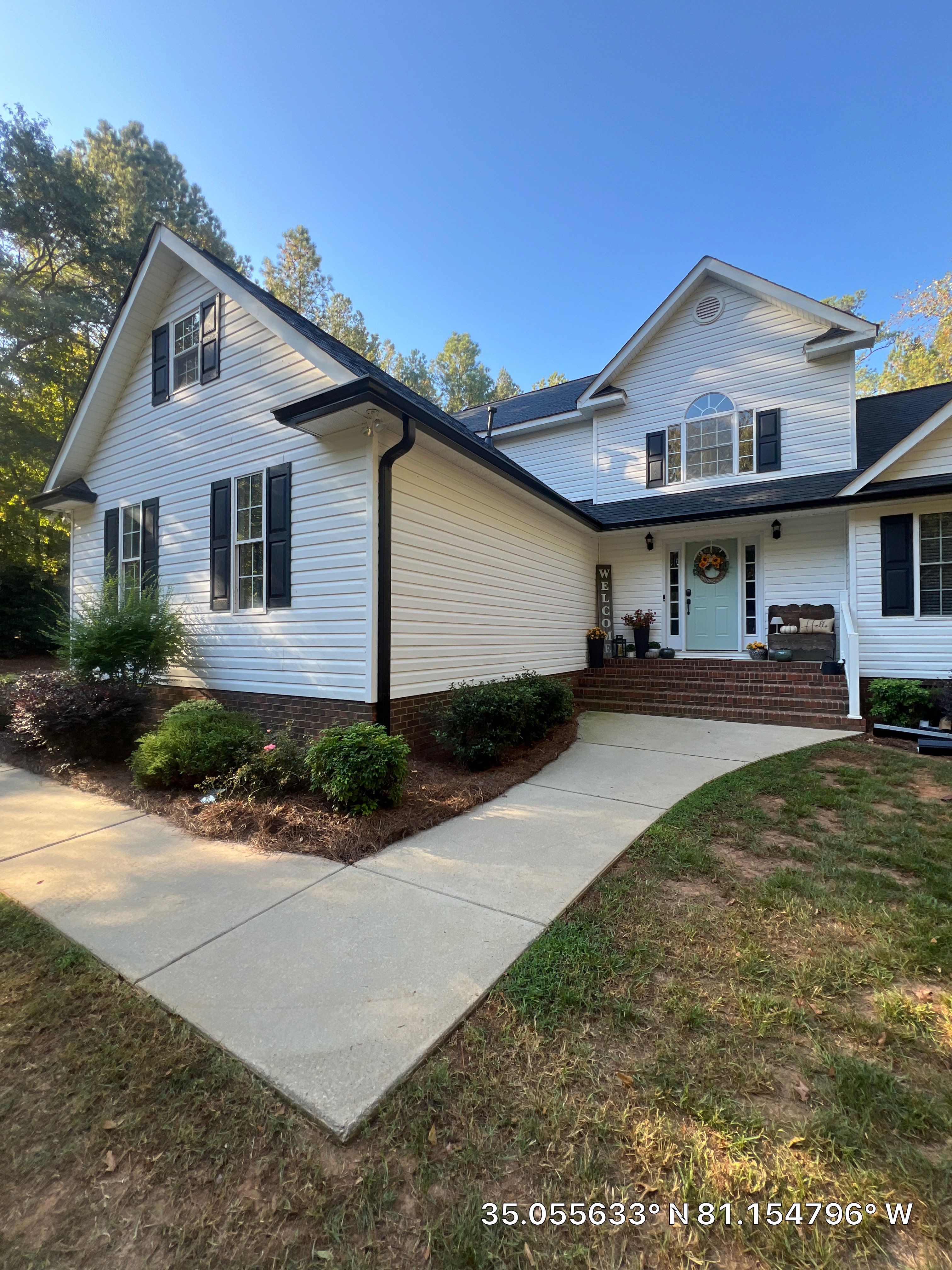 Owens Corning Shingle Roof Replacement and Gutter Installation in York, SC by Merritt Roofing LLC