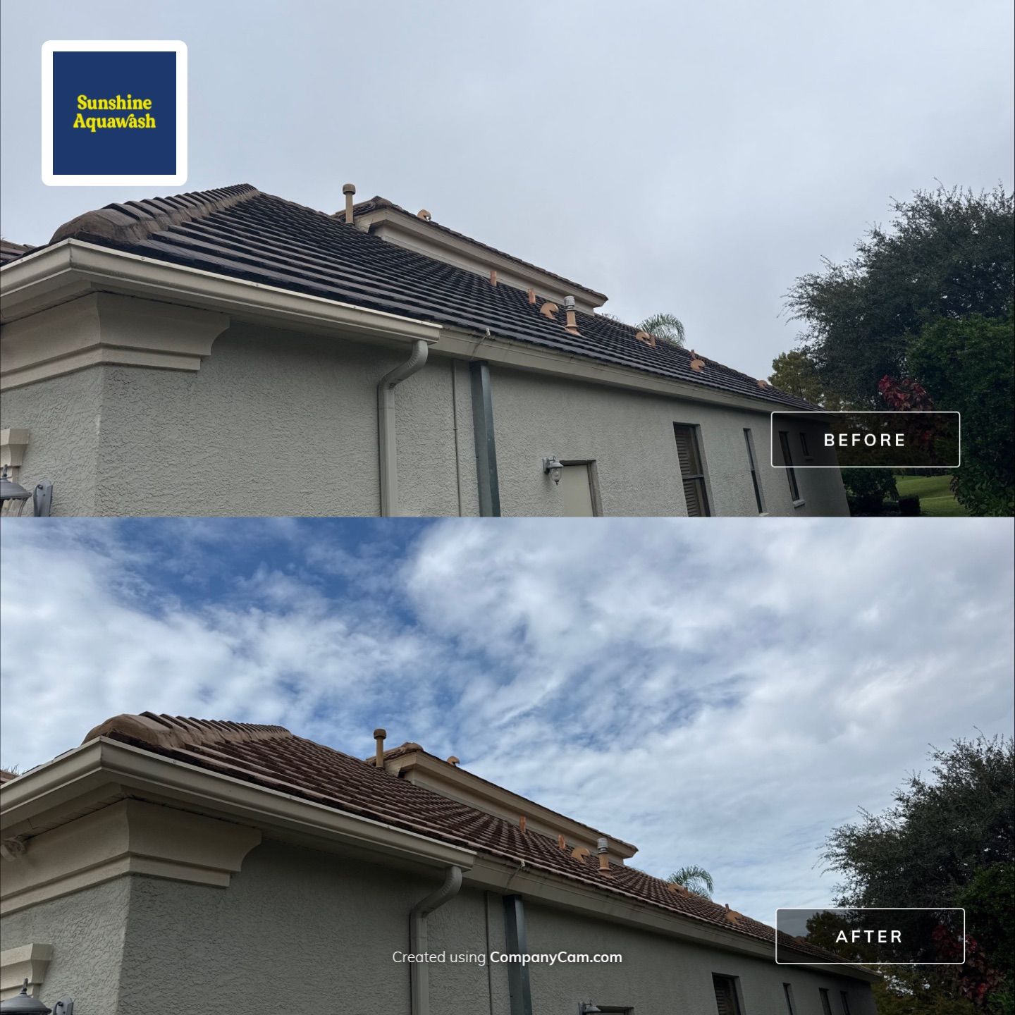 Tile Roof, Gutter & Pool Cage Cleaning – Lakewood Ranch Country Club, Lakewood Ranch, FL by Sunshine AquaWash