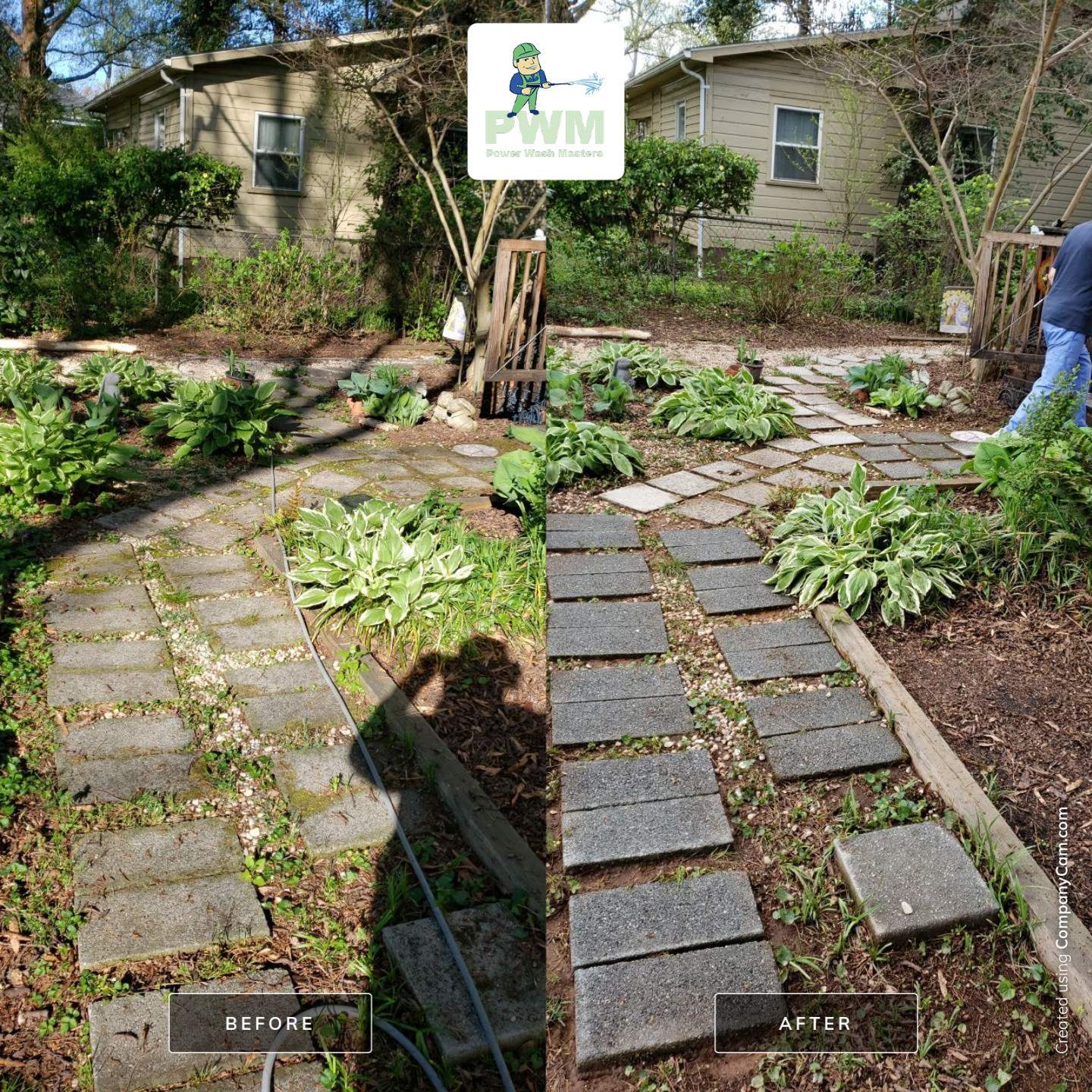 House Wash using cleaner by Power Wash Masters LLC