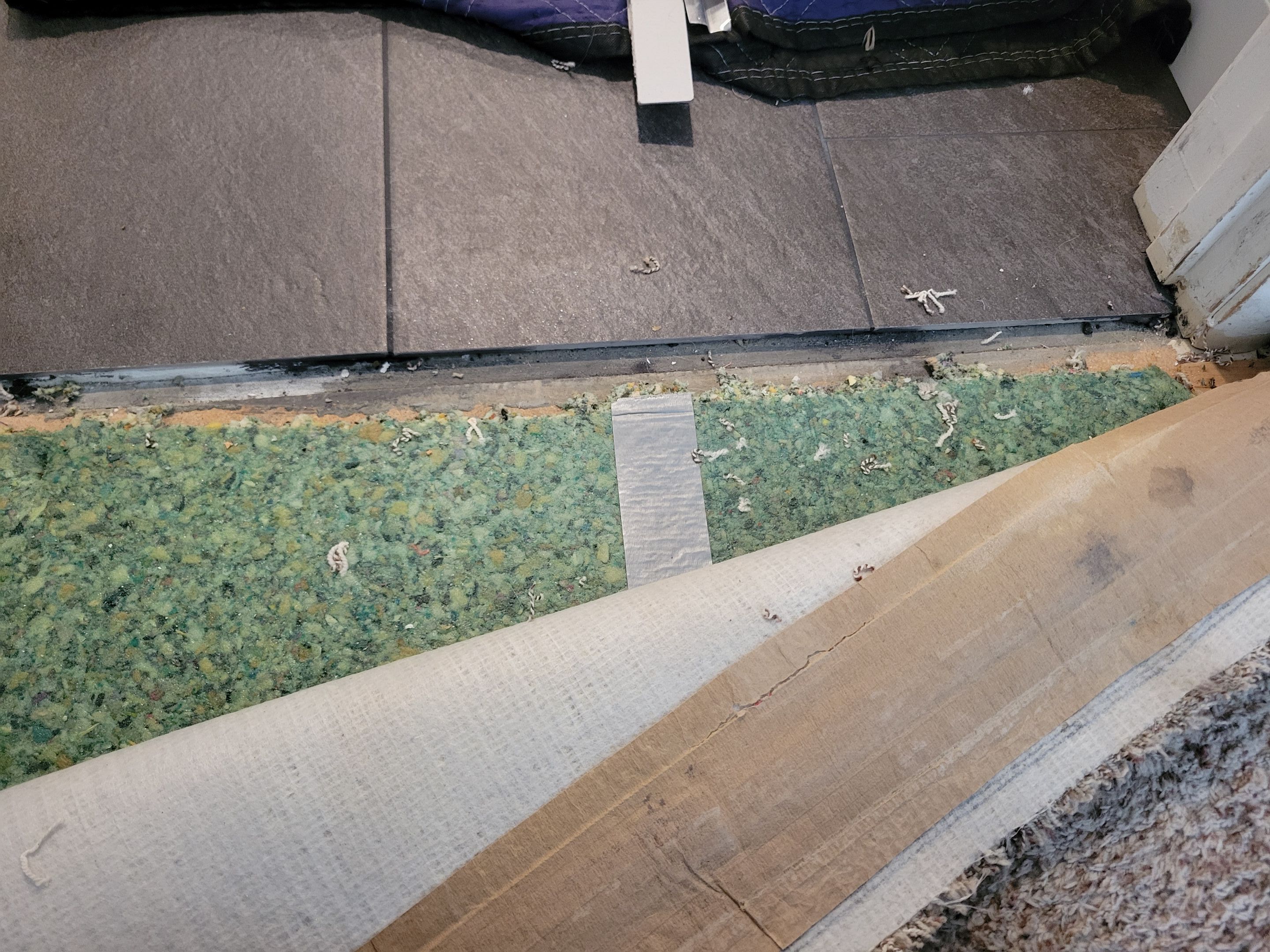 Carpet to Tile Transitions for New Flooring by Ardent Carpet Restore LLC