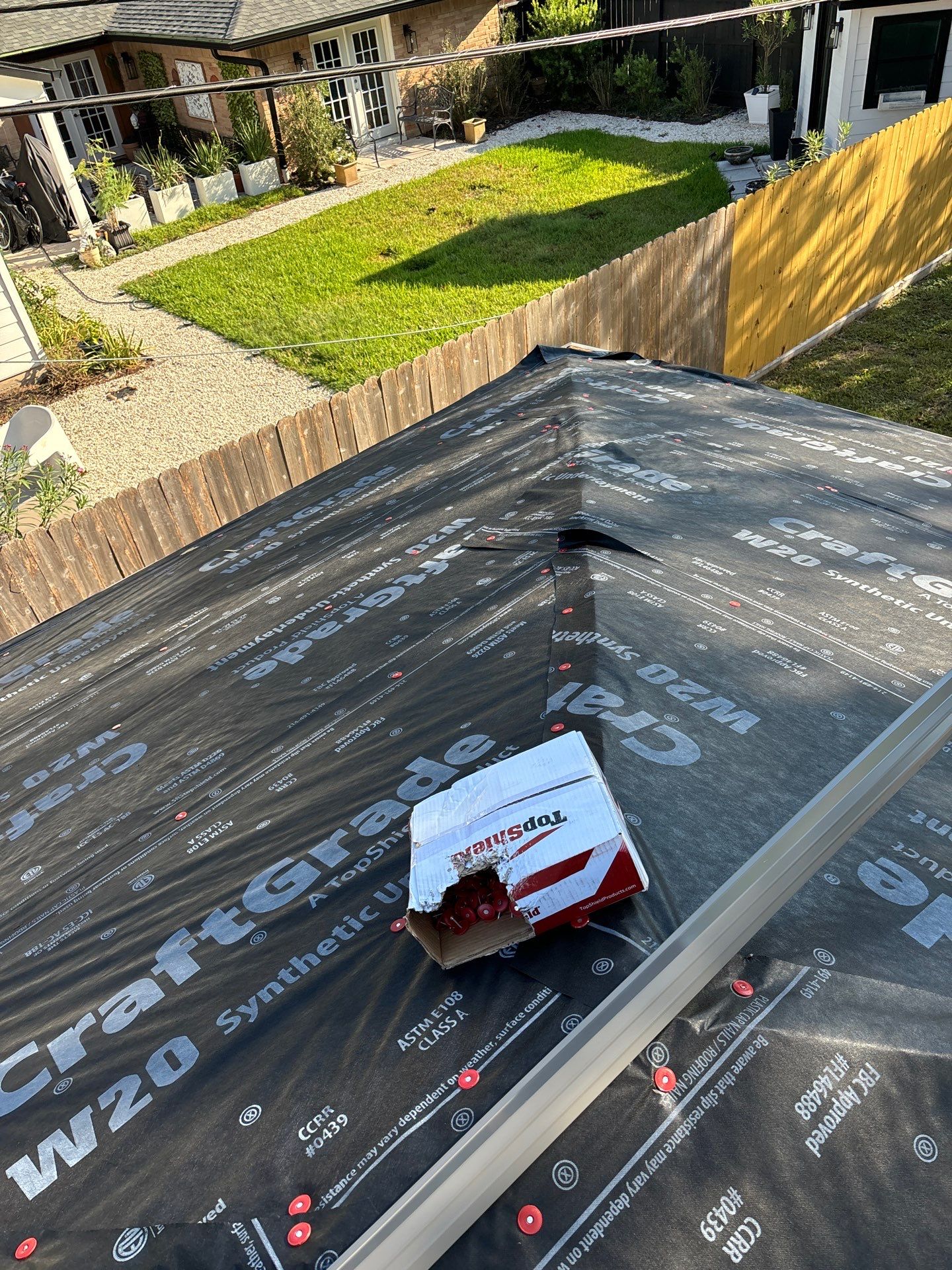 Residential Roofing Installation using Owen's Corning Duration (Lifetime) Shingles by Roof Repair Company