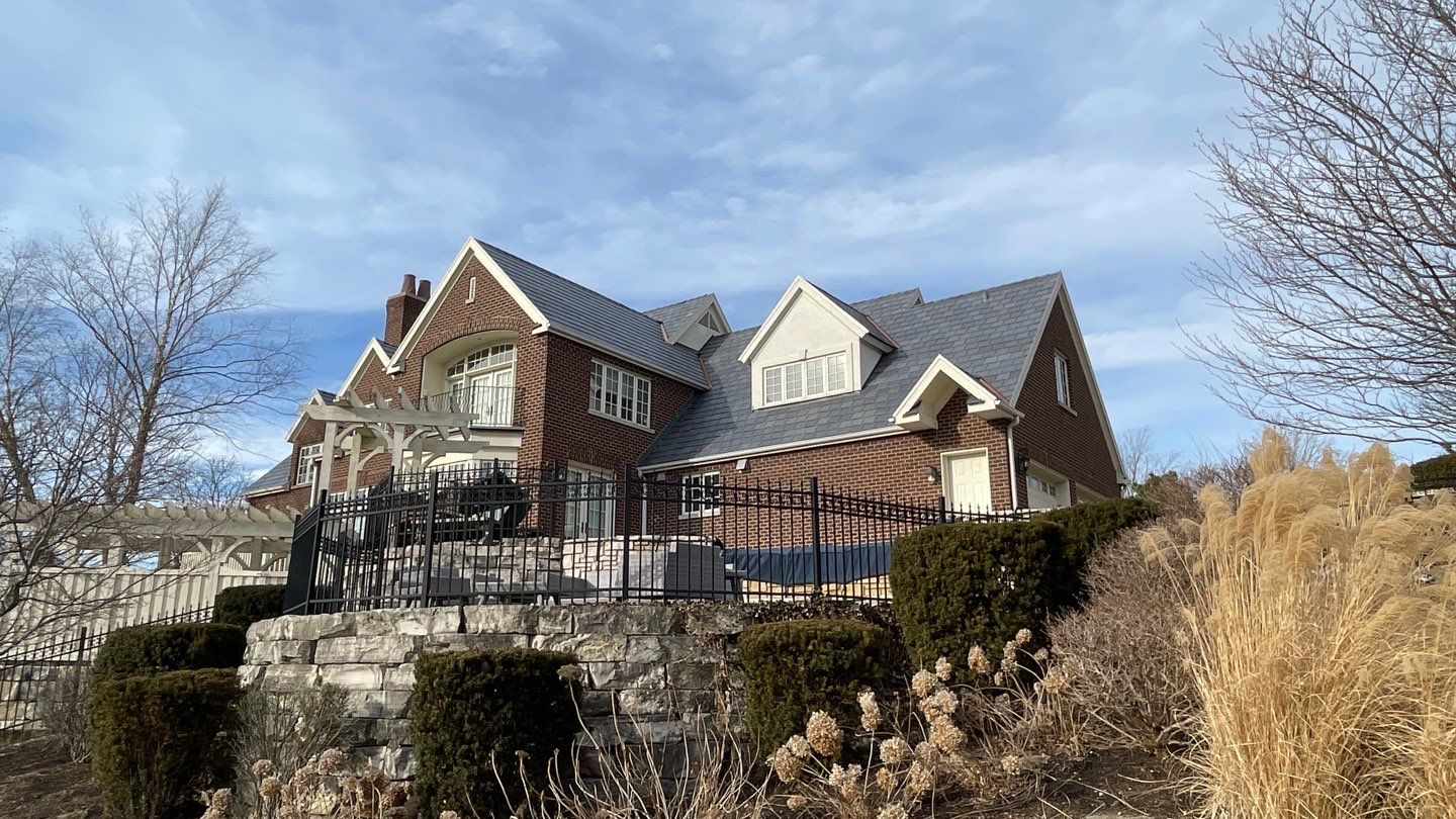 DaVinci Bellaforte Slate Installation with Copper Valleys by Custom Installations, Inc.