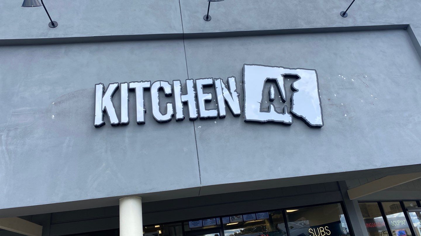 Flush Mounted Channel Letters for Kitchen AF by SignCrafters