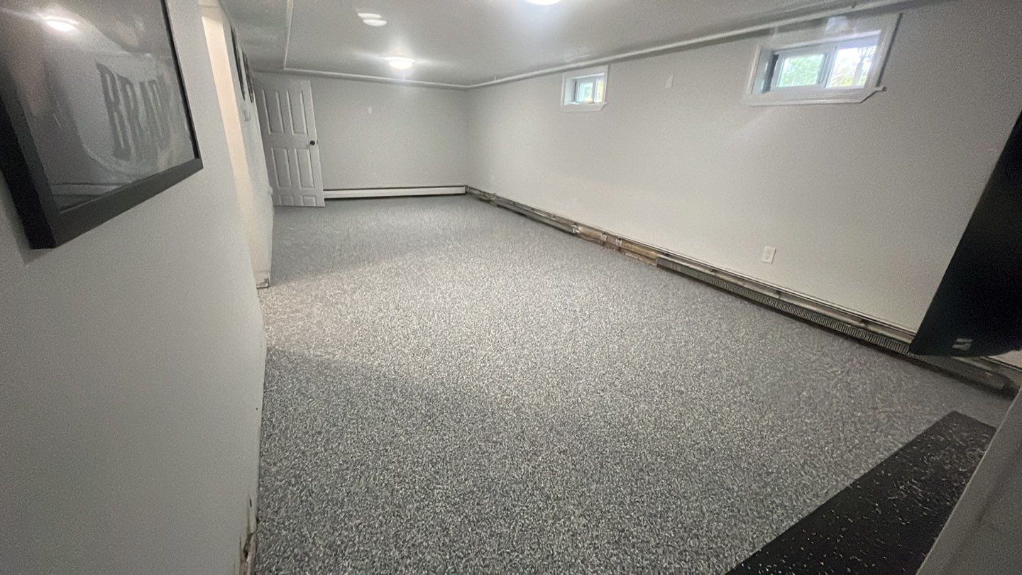 Basement in Wilmington, MA 01887 by Symphony Concrete Coatings