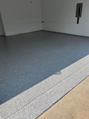 Garage Floor Coating using Stonewash