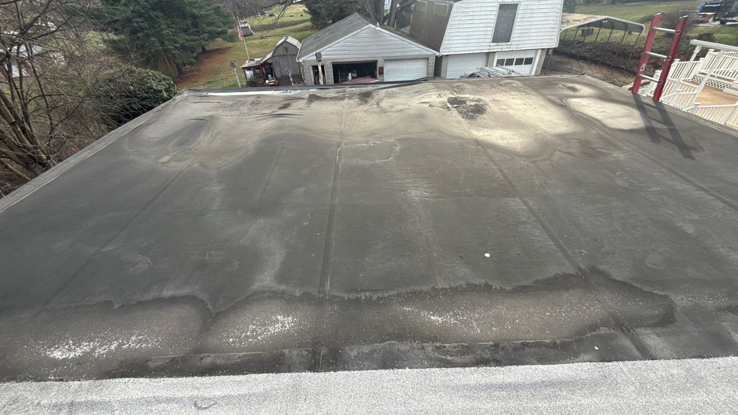 Rubber Roof and Gutter Replacement in New Oxford PA | Full Roof Deck Rebuild by Bealing Roofing & Exteriors