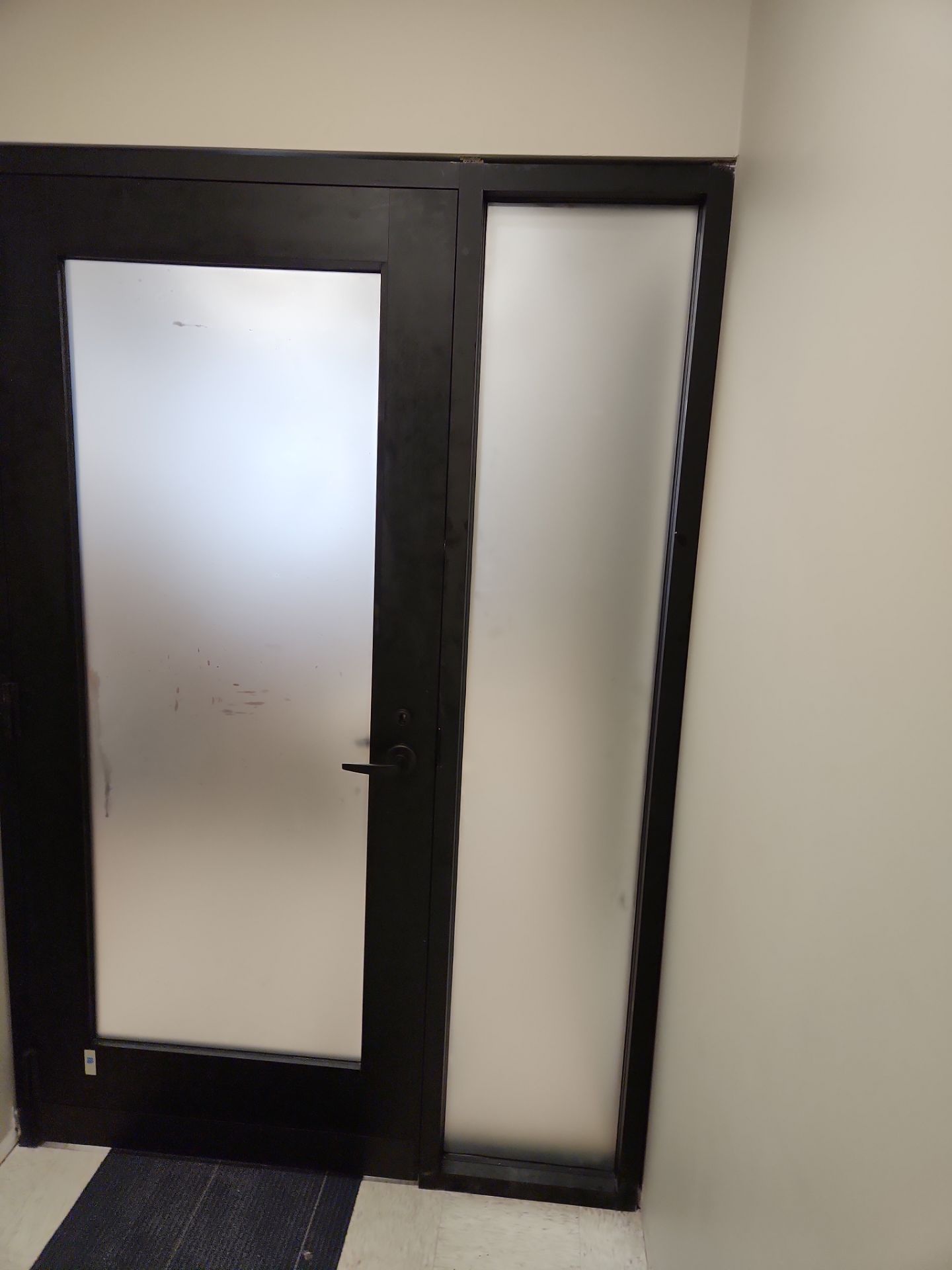 Commercial Storefront Window Install using Storefront by Service Glass Inc