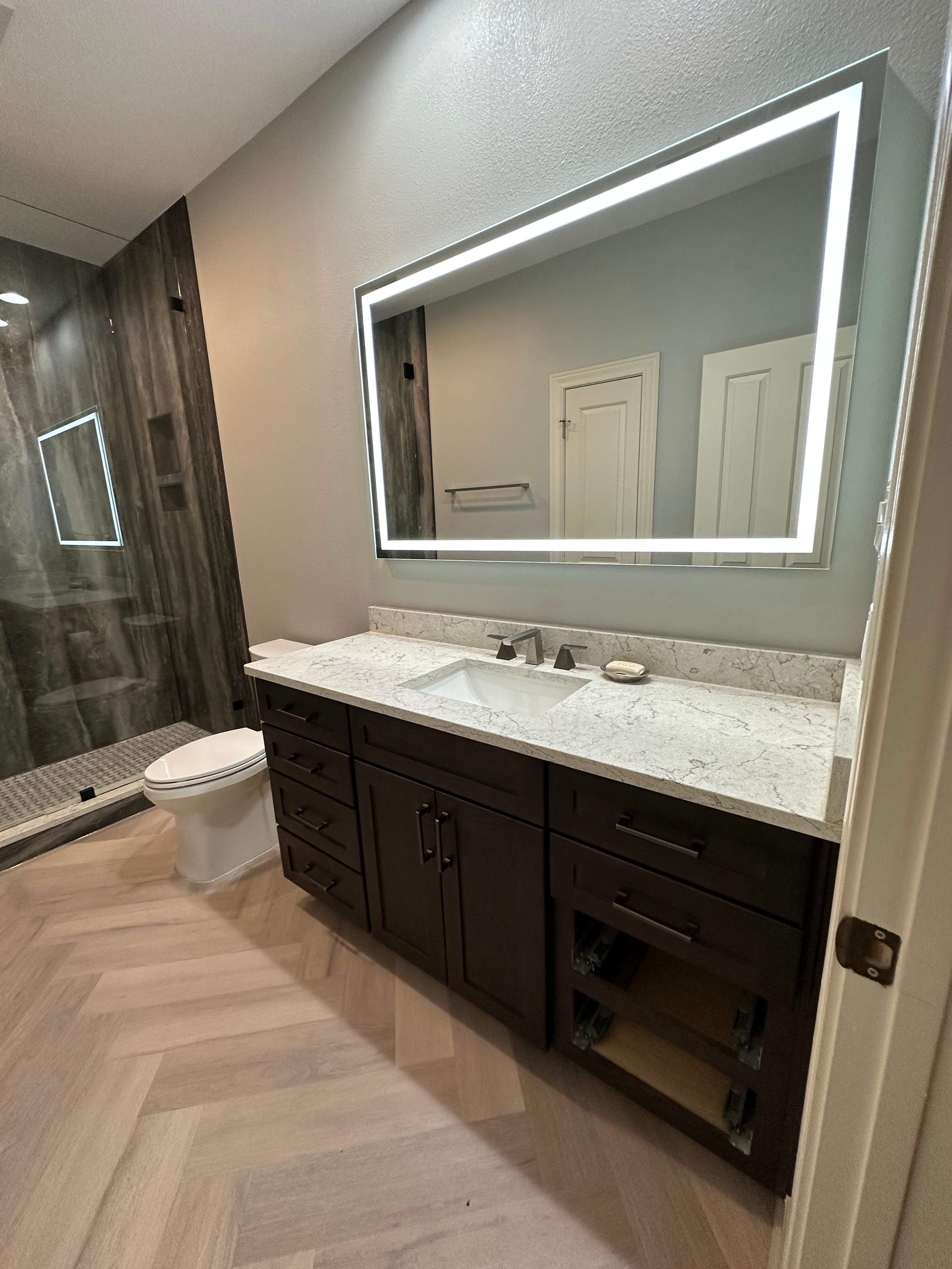 Boerne Bathroom Remodel Before and After | Tub-to-Shower Conversion & Open Layout Upgrade by Legacy Bath and Kitchen 