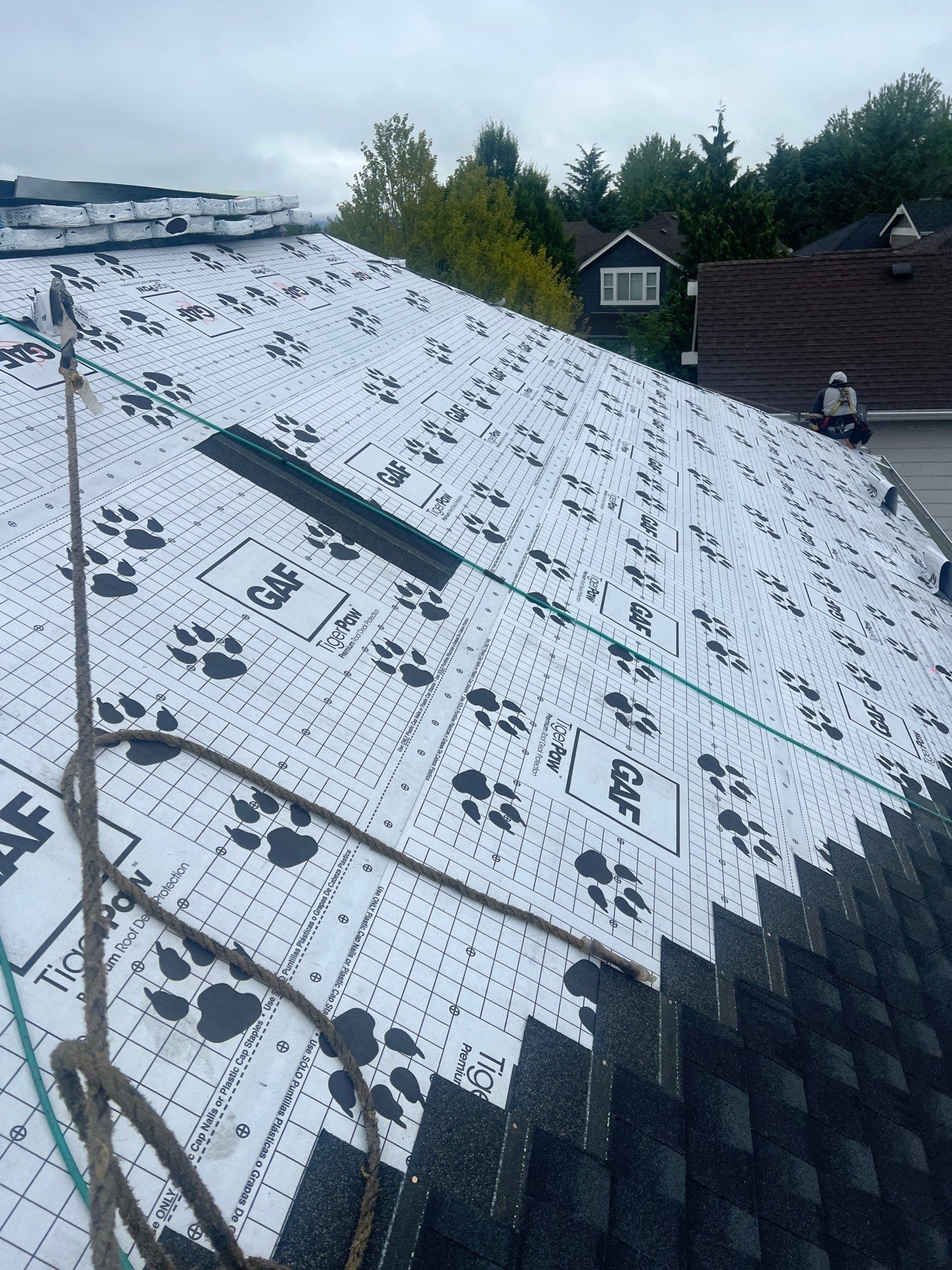 Residential Roofing Installation using GAF UHDZ Shingles by Roofing Formula LLC