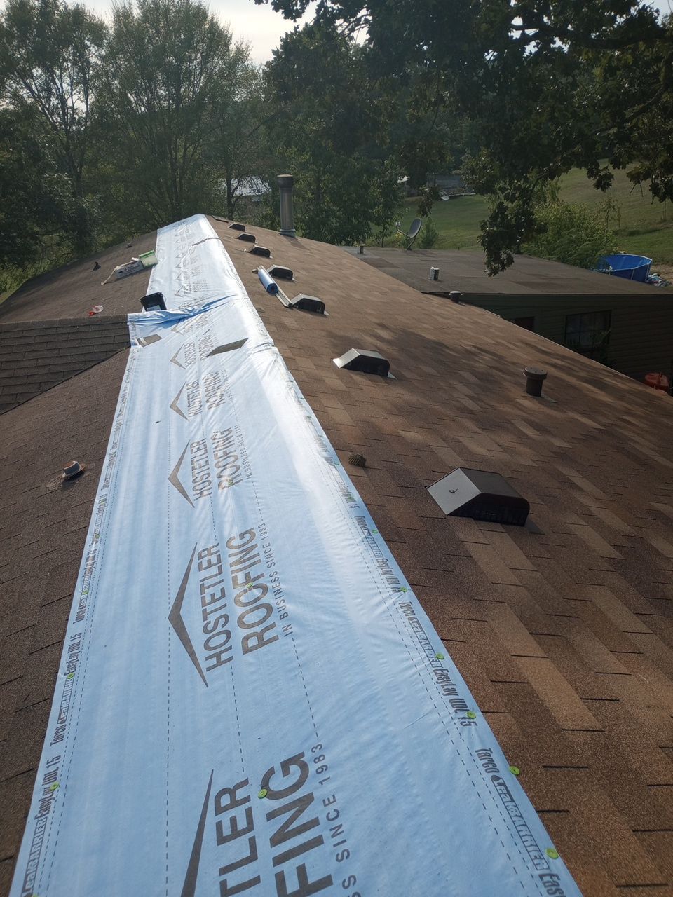 Residential Shingle Reroof using CertainTeed XT25 by Hostetler Roofing