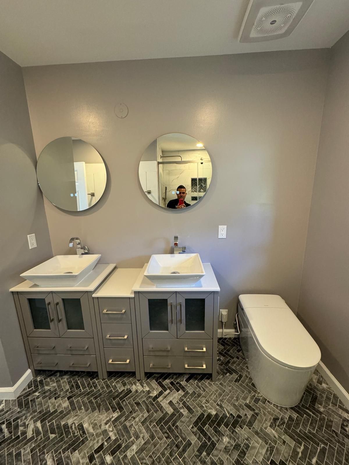 Bathroom Remodel using Tile by Home Concepts Construction
