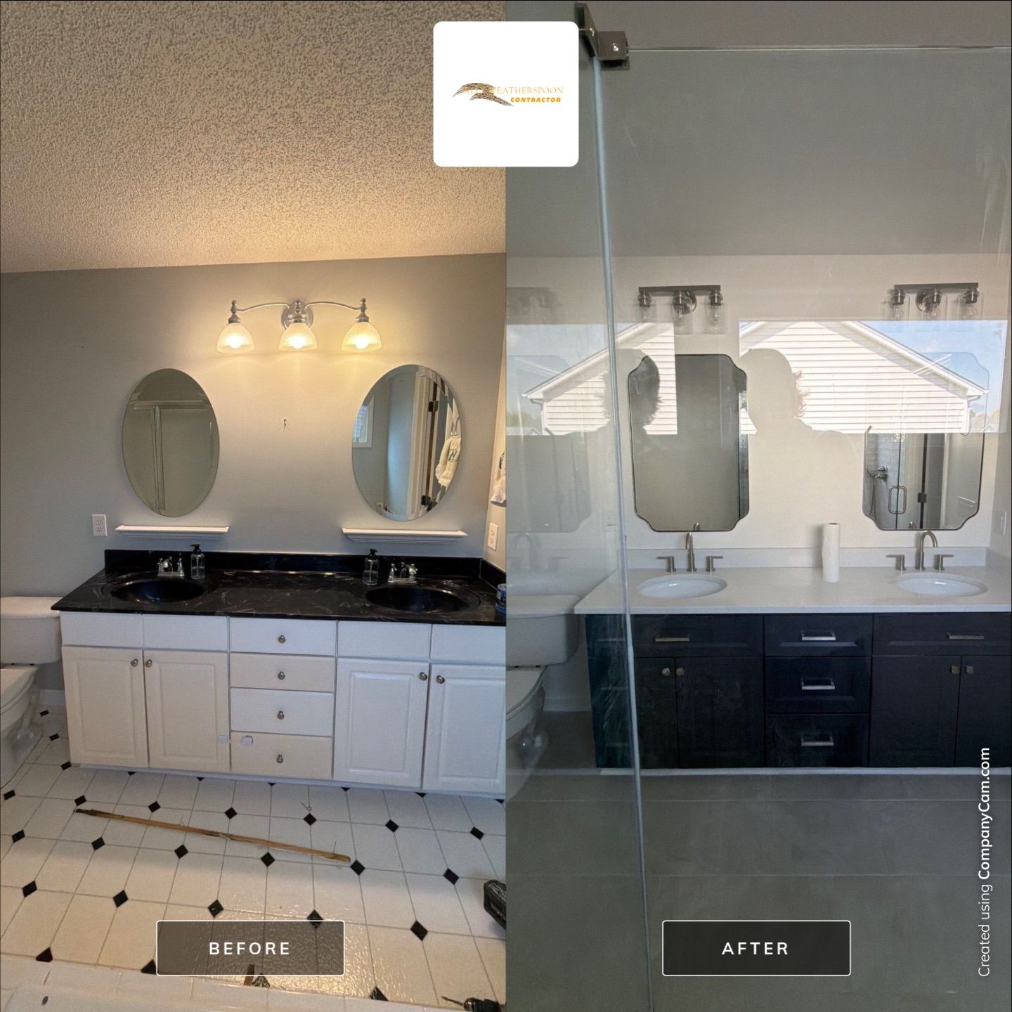 Bathroom remodel by Billy Weatherspoon Contractor