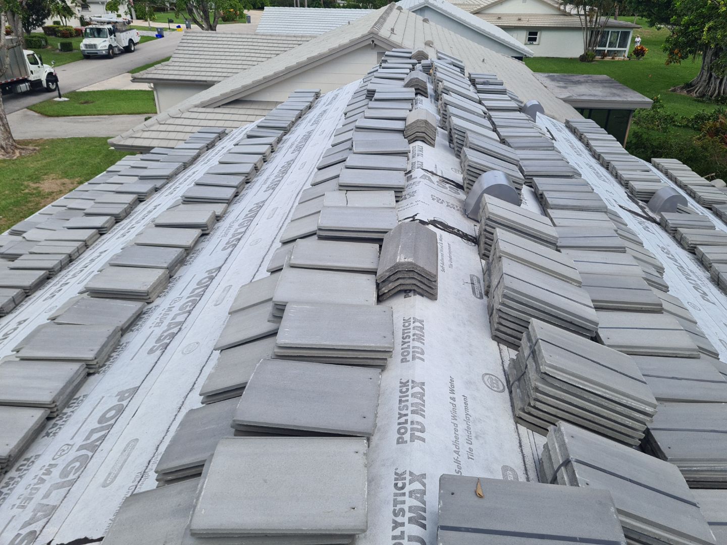 Residential Roofing Installation using Eagle Roofing Tile by BLUES BROTHERS ROOFING