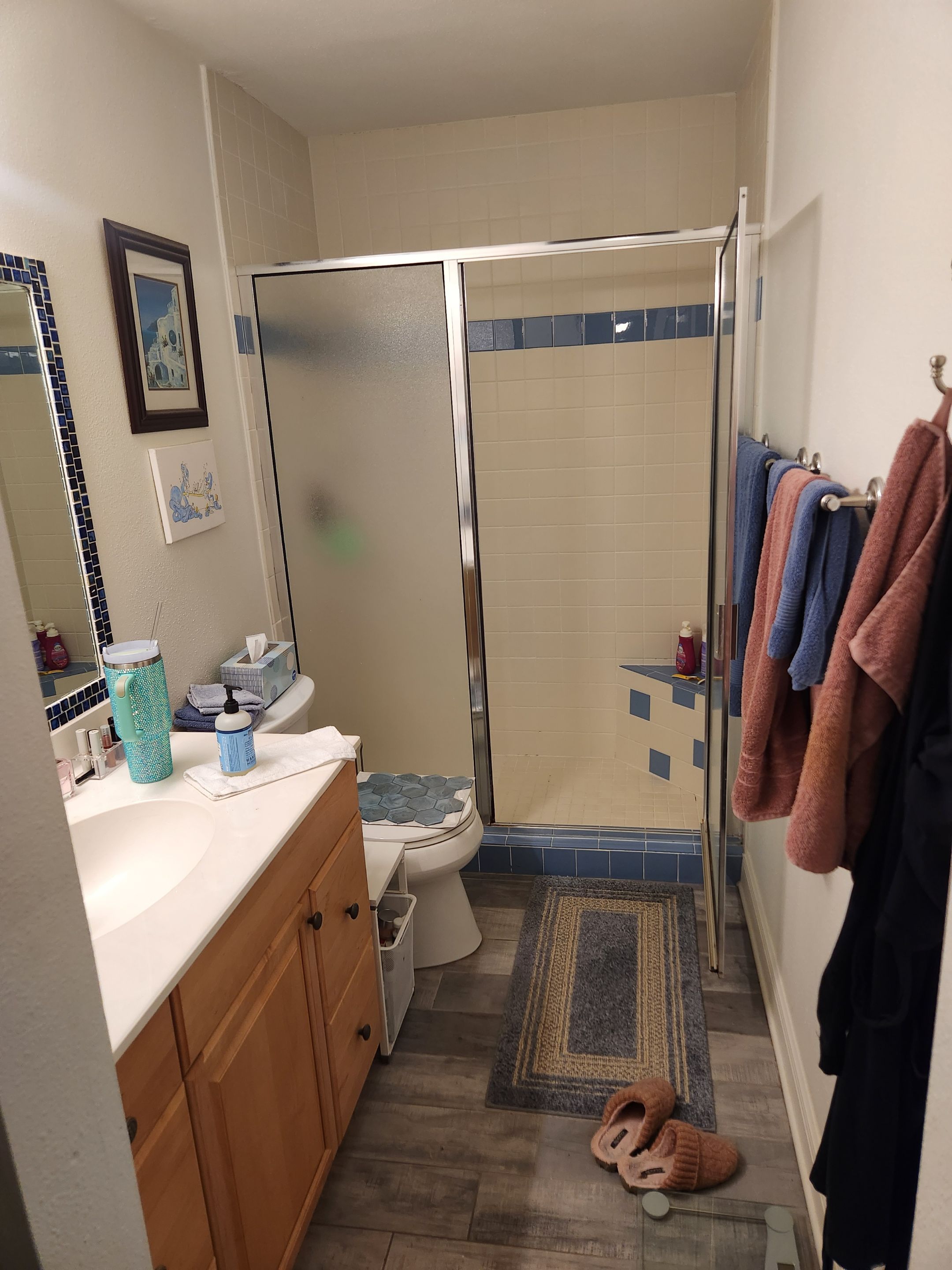 Austin Bathroom 2 and a half Remodel Featuring Tile and Custom Niches by RejuveNate Renovations LLC