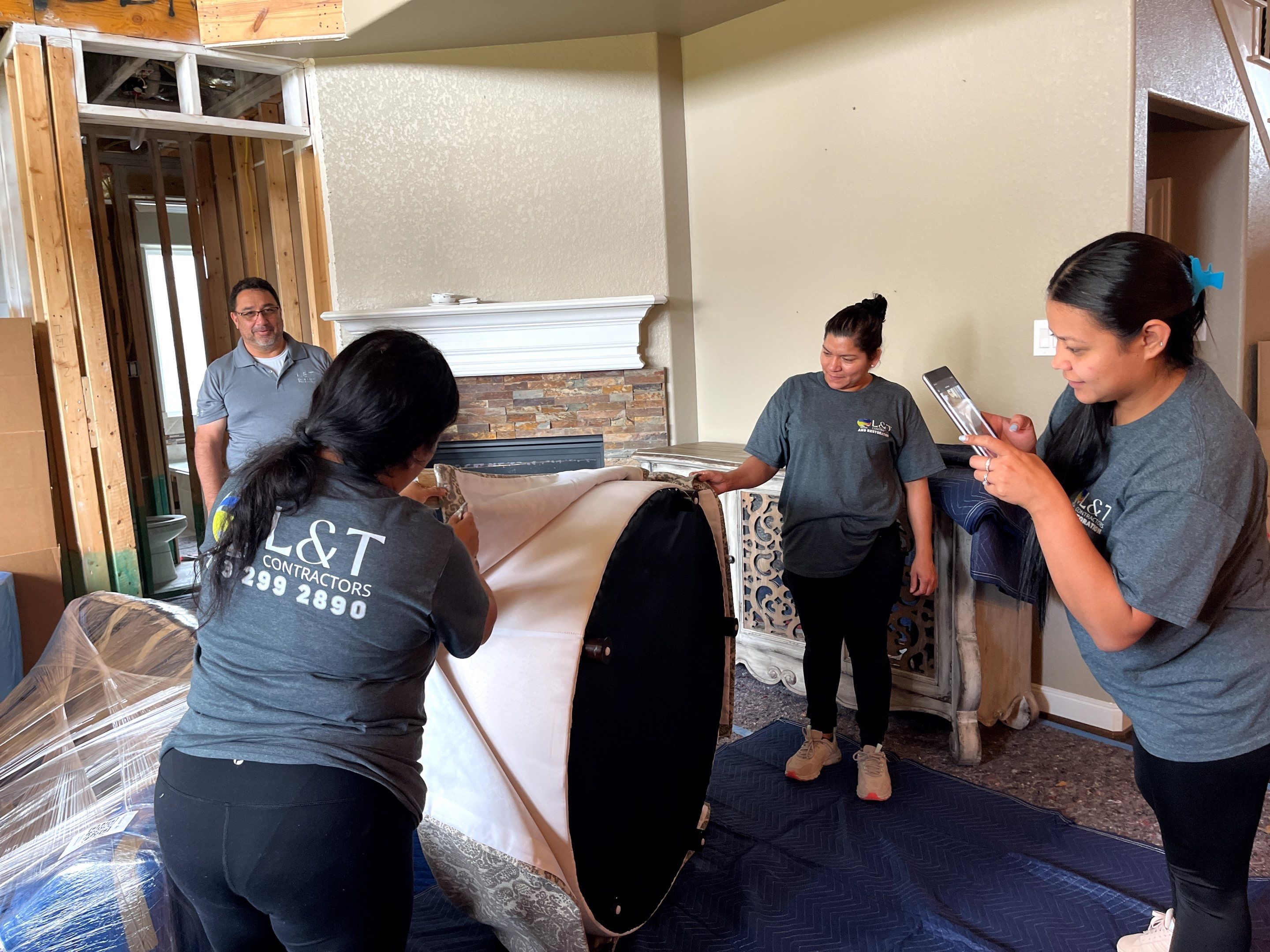 Post-Water Damage Reconstruction Project by L&T General Contractors and Restoration INC