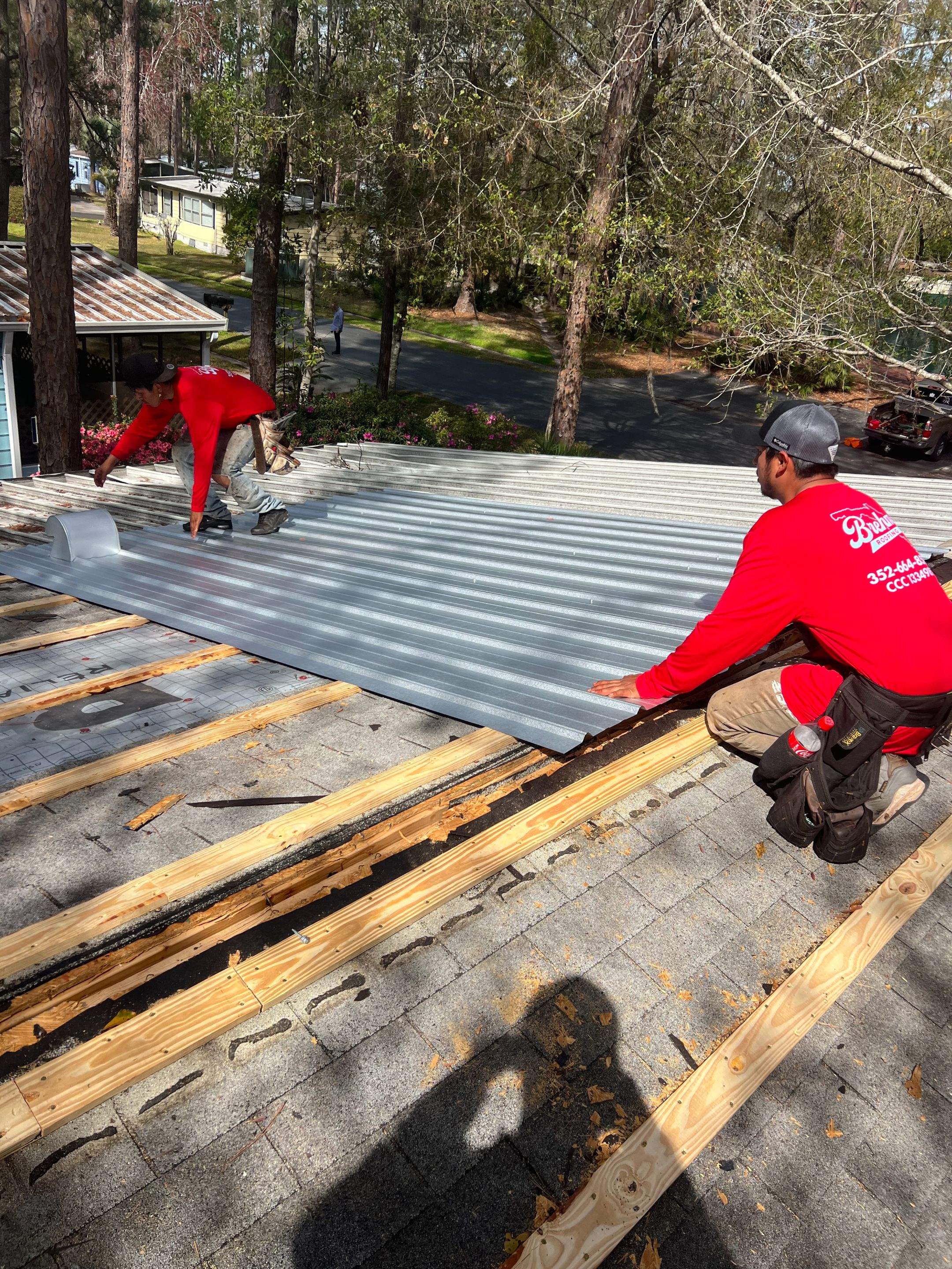 Metal Reroof in Gainesville, Florida by Brehm Roofing
