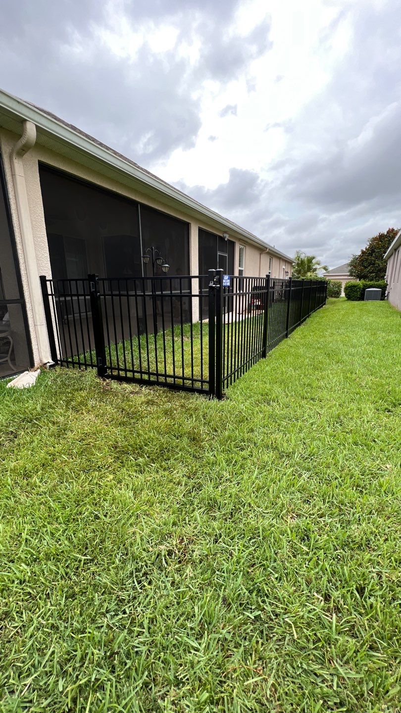 Parrish, FL 4ft. Tall Black 3-Rail Aluminum  by Asap fence and gates, LLC