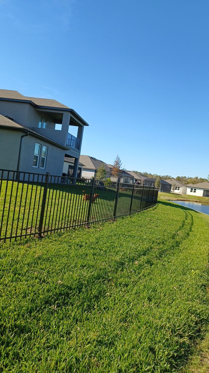 Parrish, FL 4 ft. Tall 3-Rail Black Aluminum  by Asap fence and gates, LLC