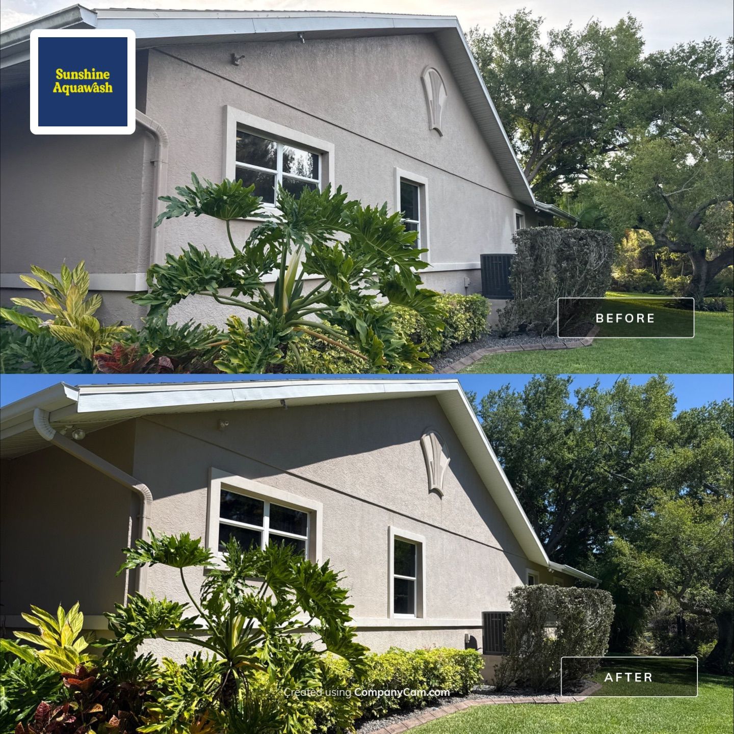 Large House Wash & Pool Cage Cleaning with Heavy Mud Dauber Nest Removal – Bradenton, FL 34209 by Sunshine AquaWash