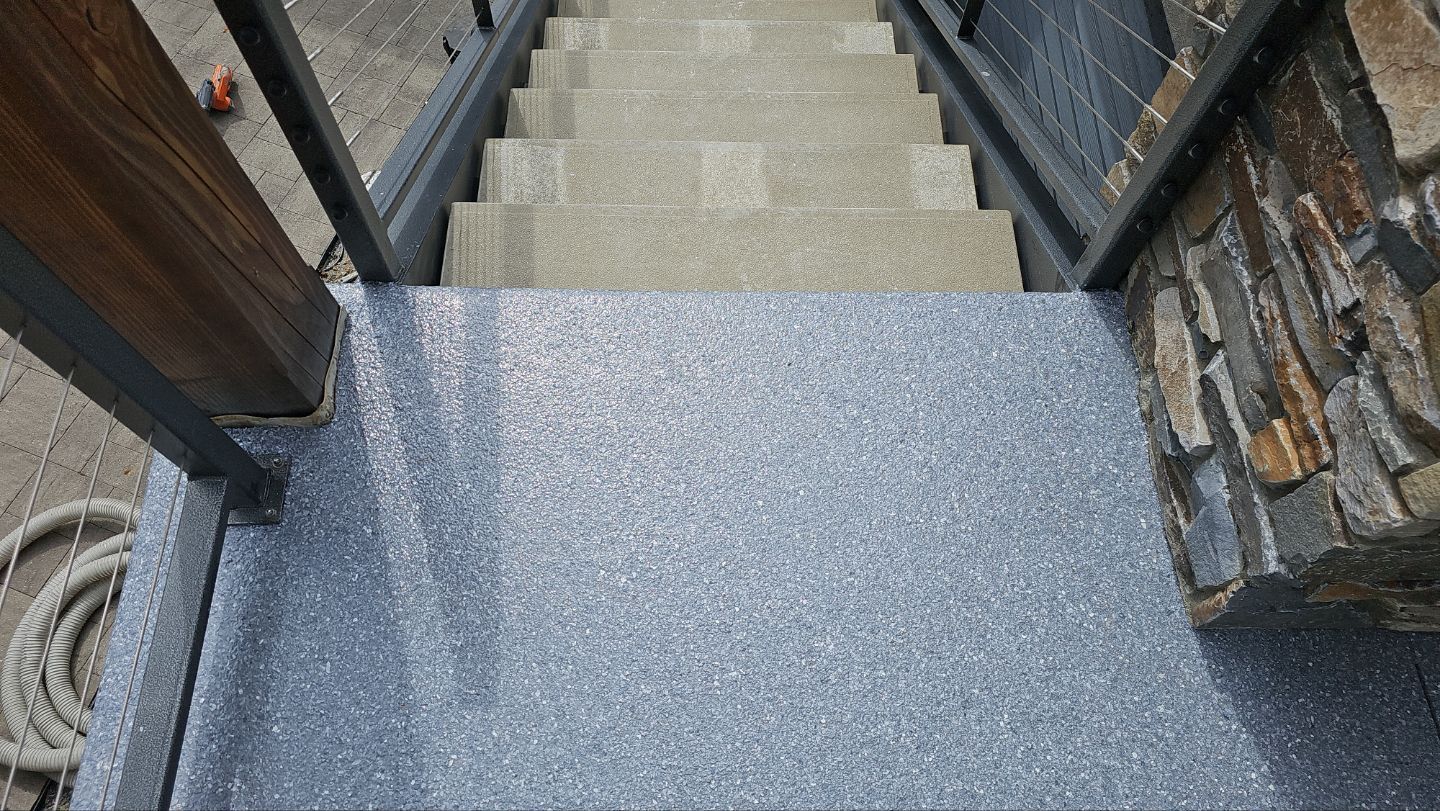 Patio Transformation using Moonstone by Croc Coatings, LLC