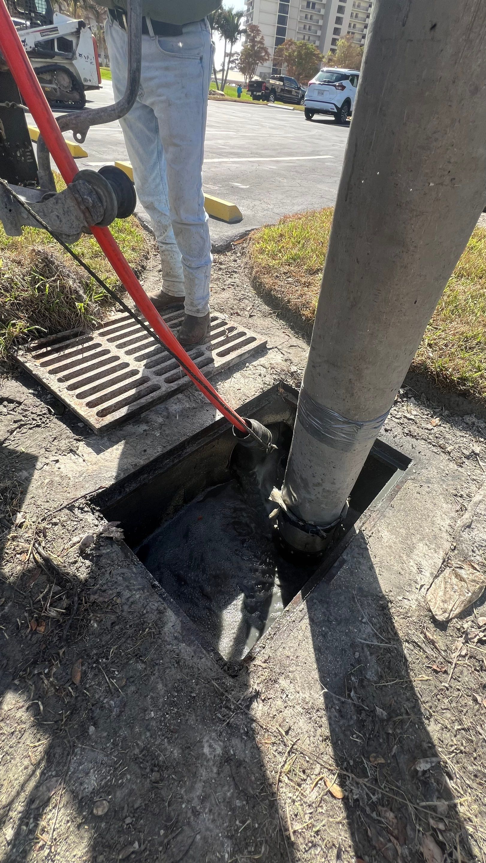 Condo Storm Water System Cleaning and Maintenance From Hurricane Ian by APS Power & Water