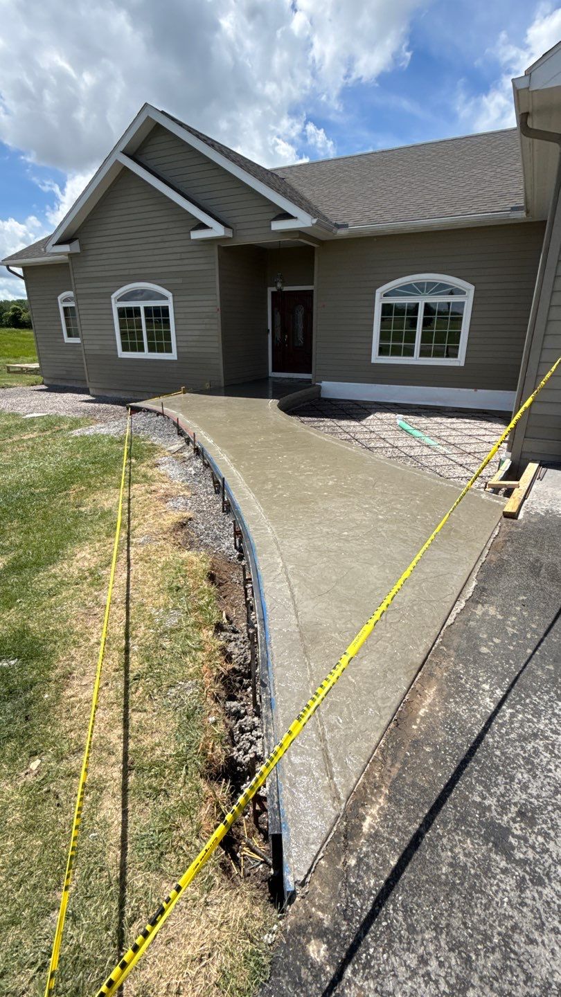 Oxford Slate Stamp Patio by NG Masonry & Construction LLC
