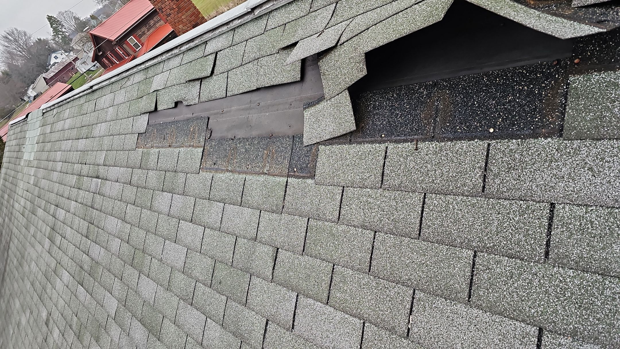 ATLAS PINNACLE COLOR: COASTAL GRANITE DRIP EDGE: BLACK by Eagle Eye Roofing